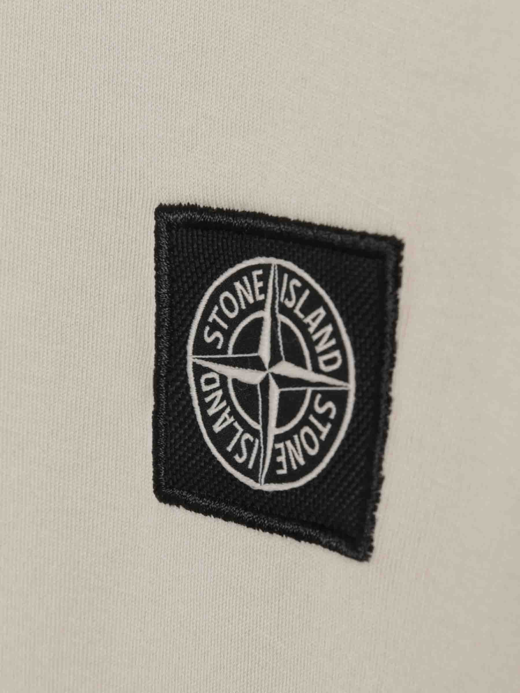 Оригінальна Cotton Logo T-Shirt Stone island – збільшений вид