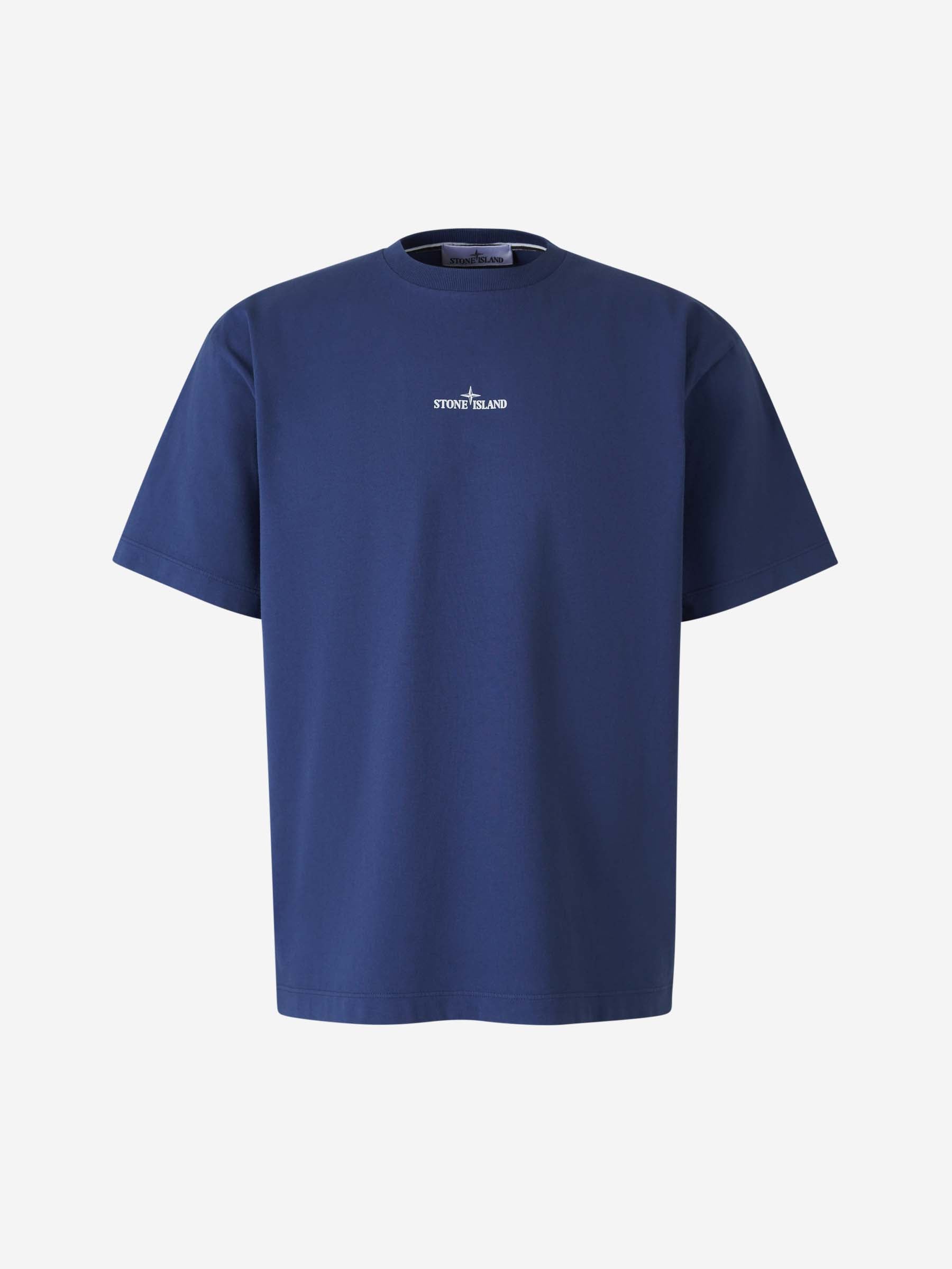 Combed Cotton T-Shirt Stone island – Гарантія оригінальності – боковий вид