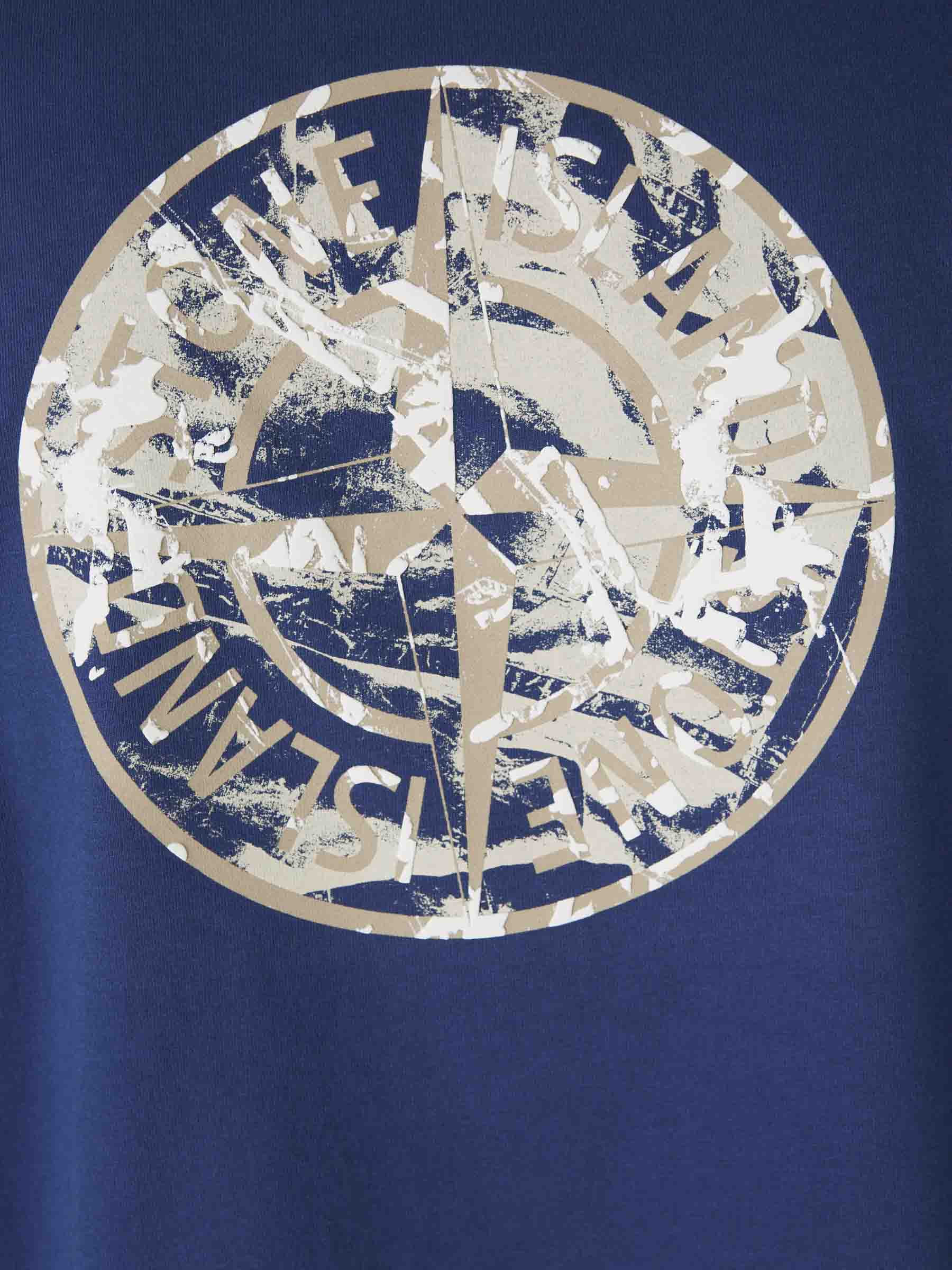 Combed Cotton T-Shirt Stone island – Гарантія оригінальності – детальний вид