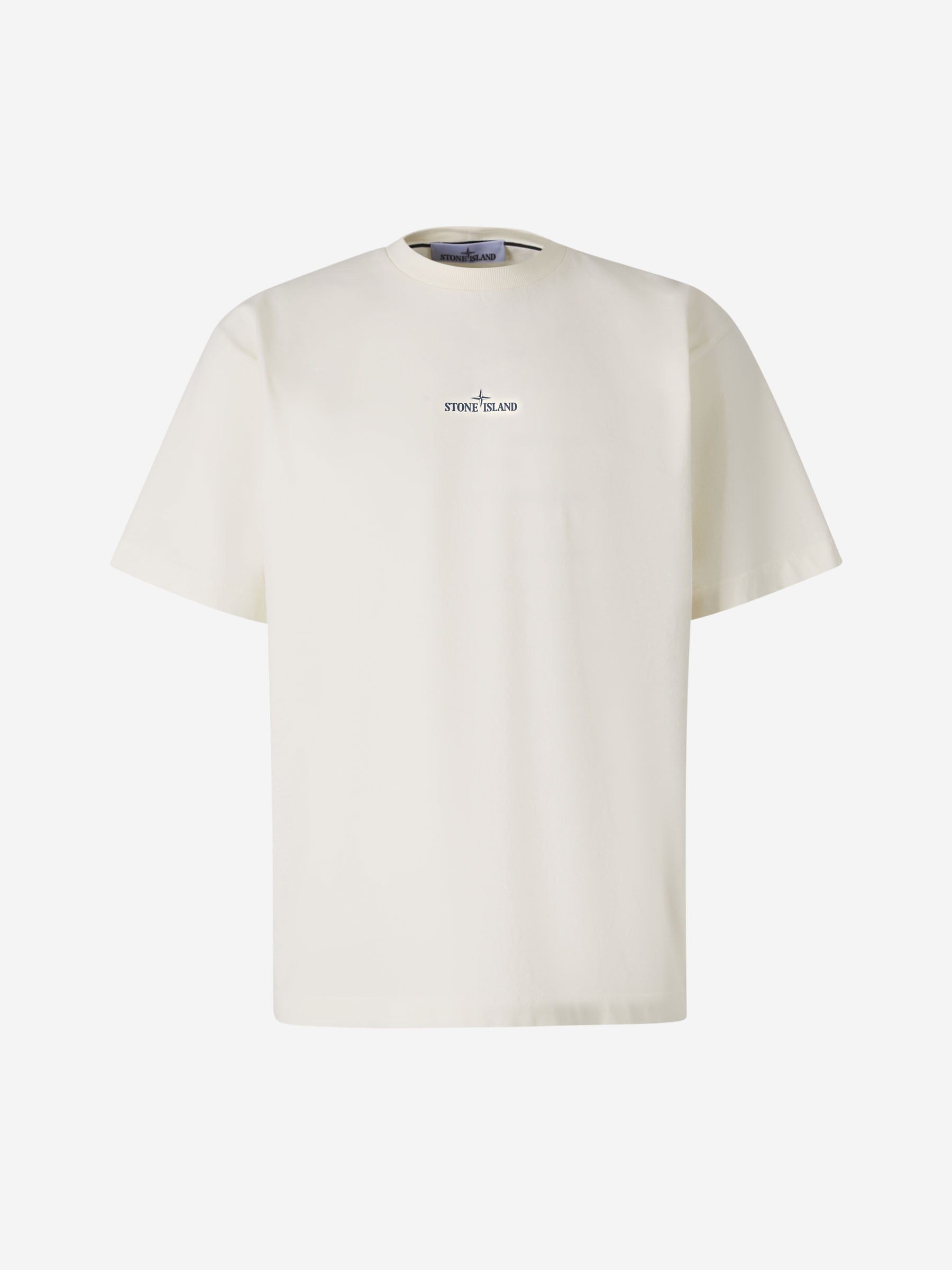 Combed Cotton T-Shirt Stone island – Гарантія оригінальності – боковий вид
