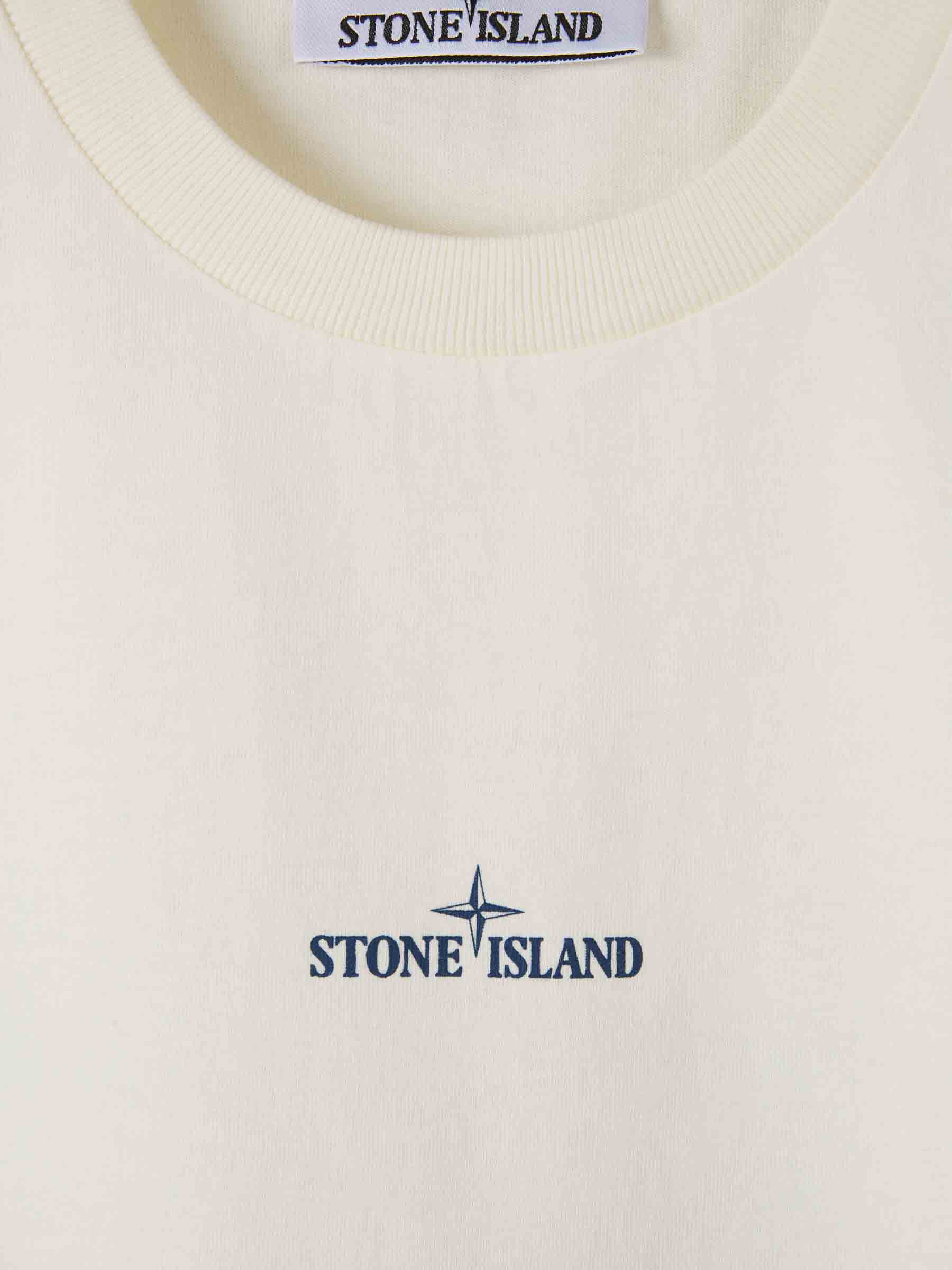 Combed Cotton T-Shirt Stone island – Гарантія оригінальності – детальний вид