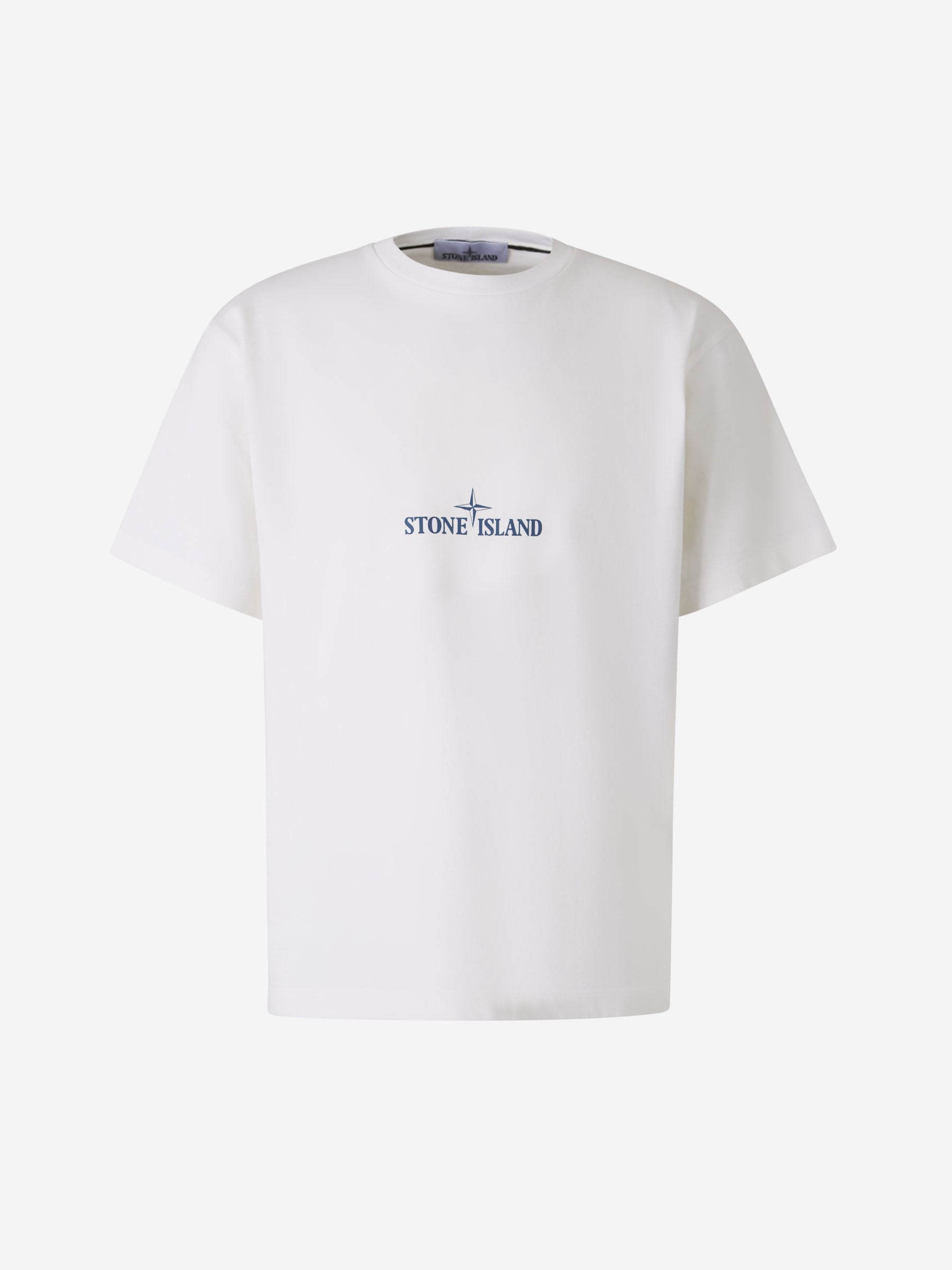 Оригінальна Cotton Printed T-Shirt Stone island – боковий вид