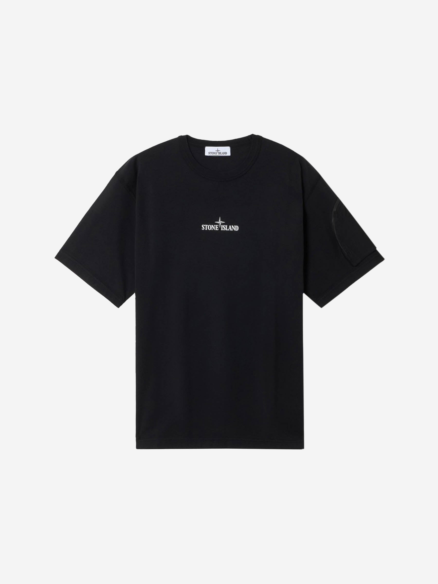 Оригінальна Cotton Printed T-Shirt Stone island – збільшений вид