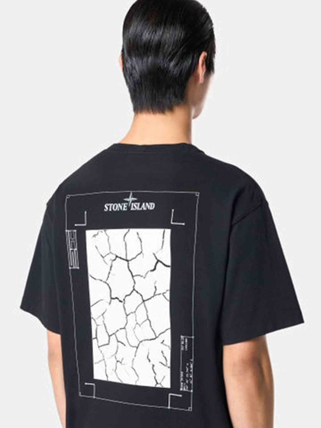 Оригінальна Cotton Printed T-Shirt Stone island – детальний вид