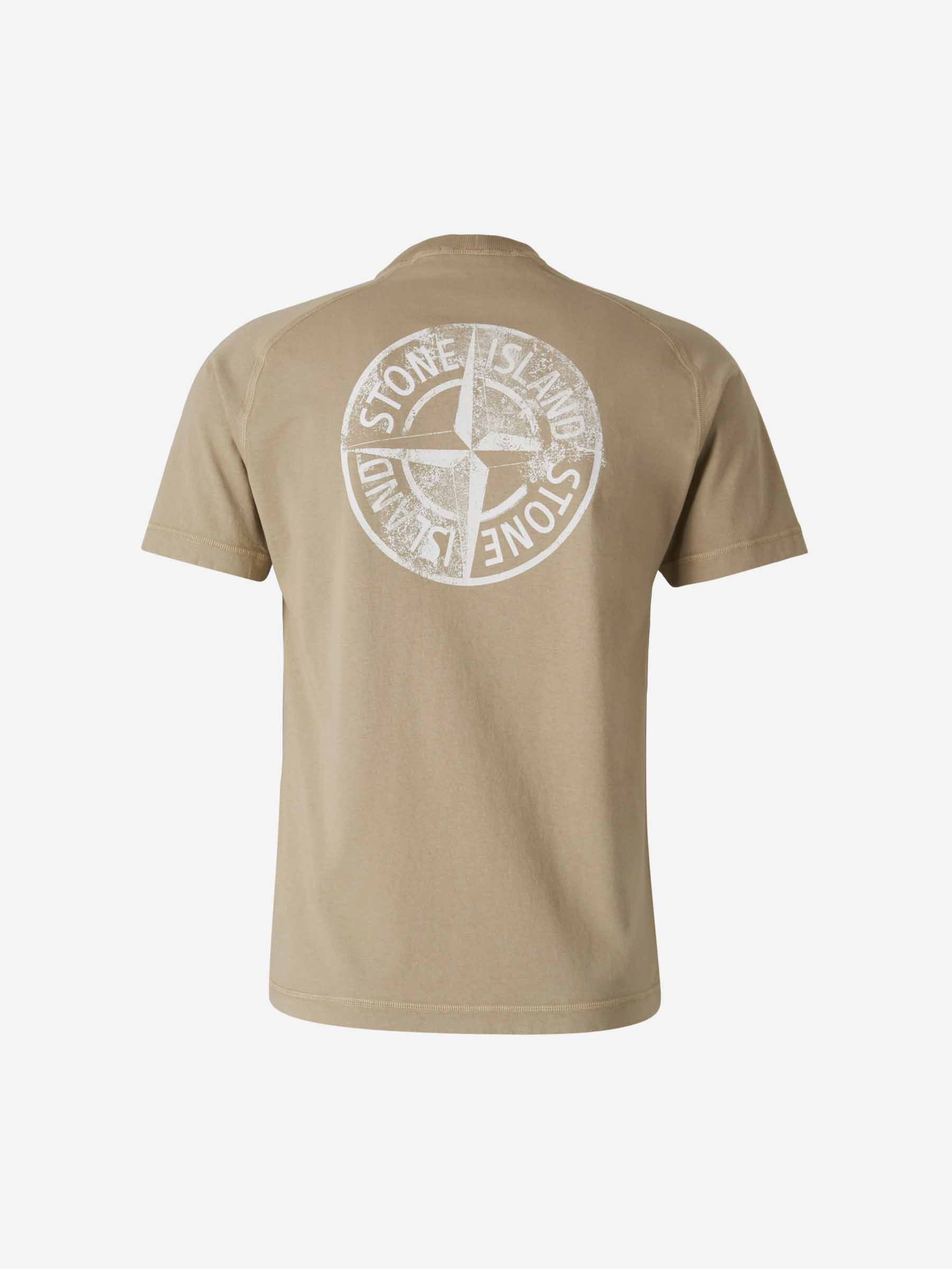 Оригінальна Cotton Logo T-Shirt Stone island – вид ззаду