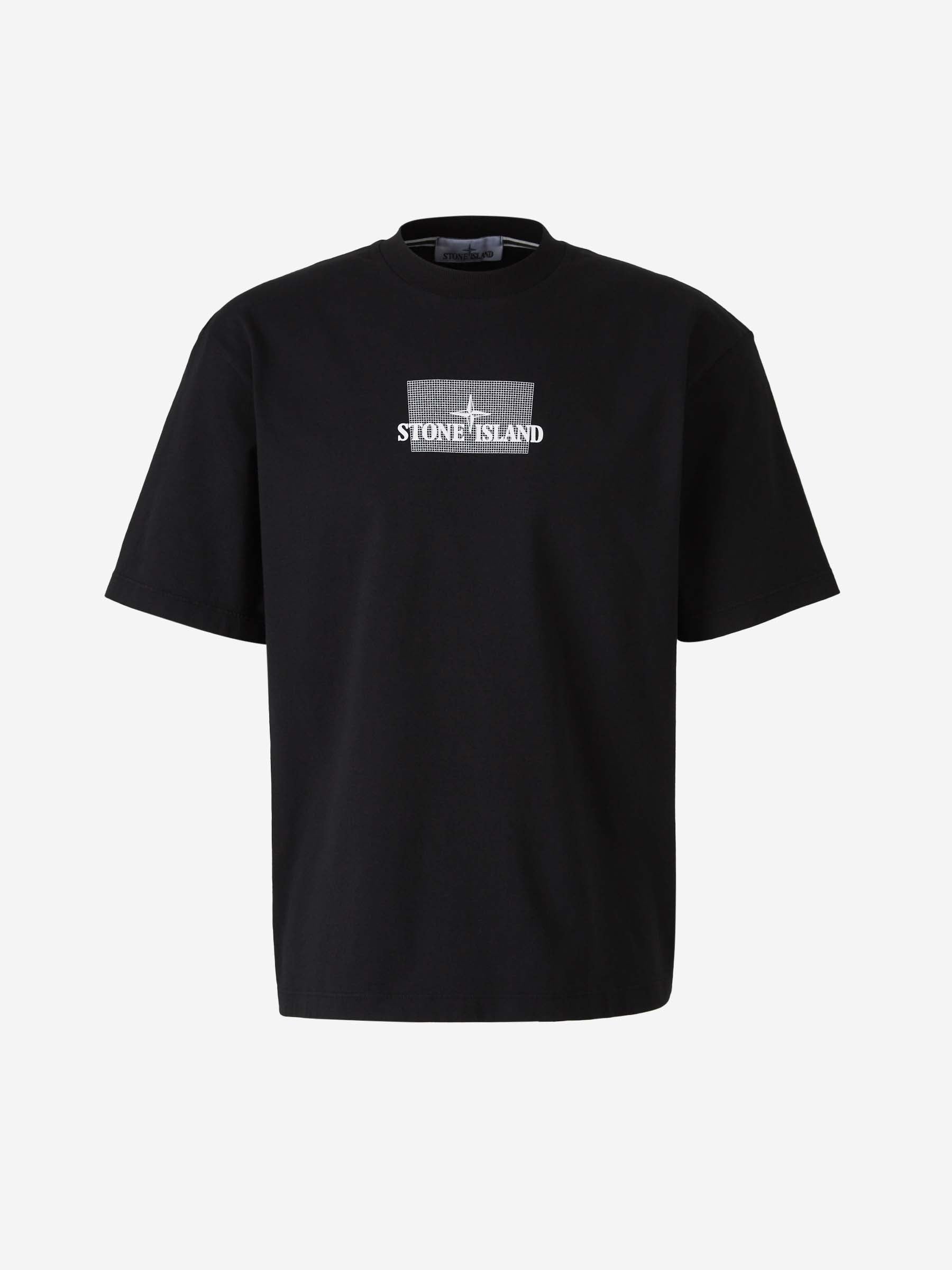 Оригінальна Cotton Printed T-Shirt Stone island – боковий вид