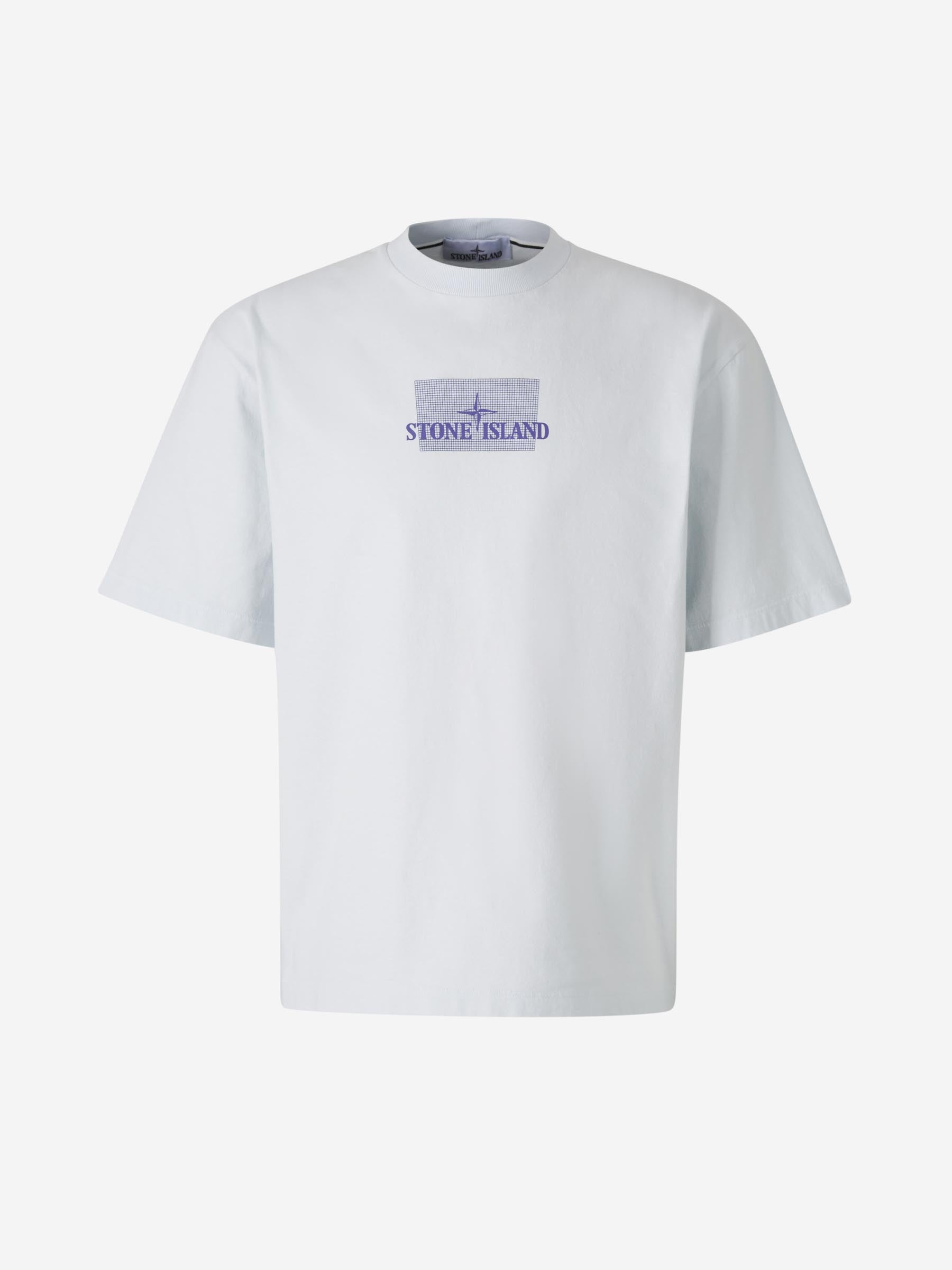 Оригінальна Cotton Printed T-Shirt Stone island – боковий вид