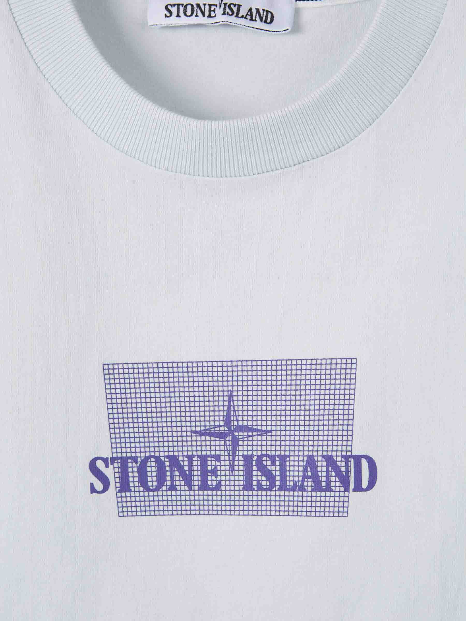 Оригінальна Cotton Printed T-Shirt Stone island – детальний вид