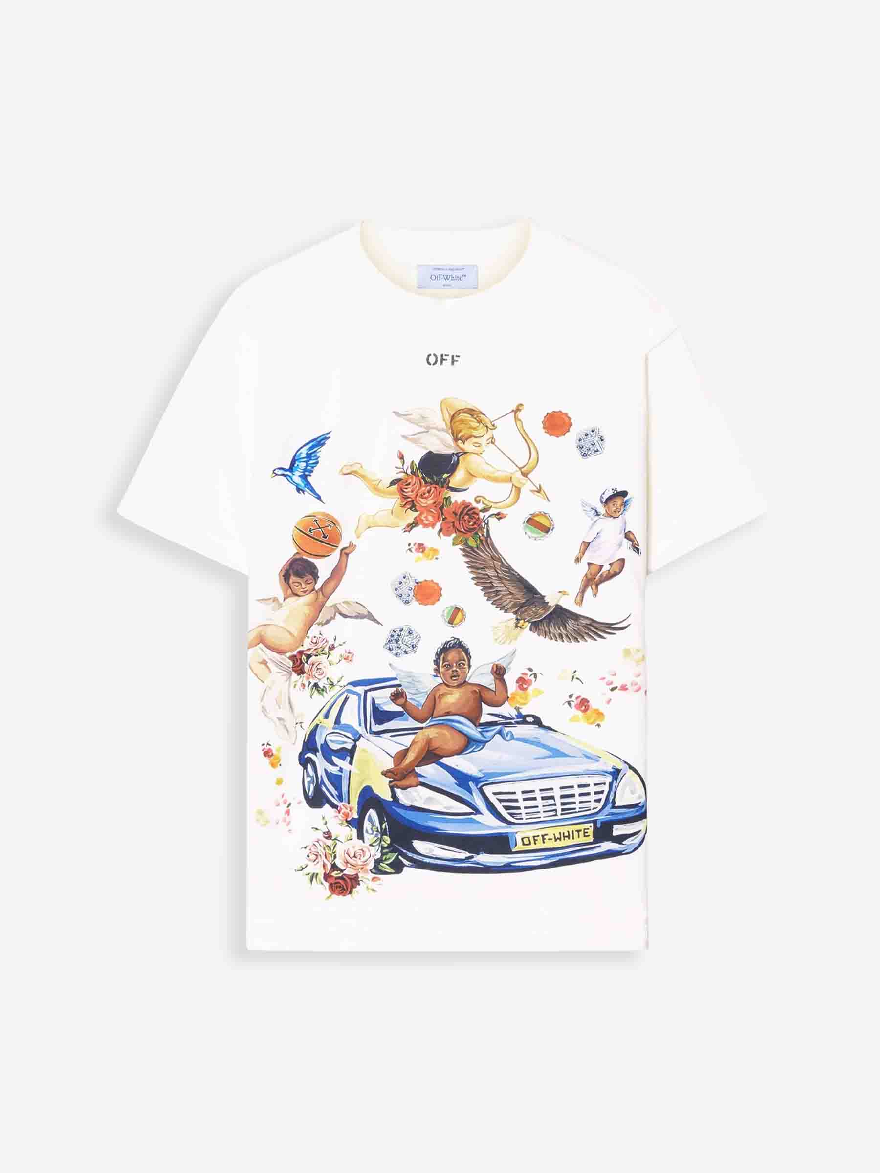 Оригінальна Fresh Car T-Shirt Off-white – боковий вид