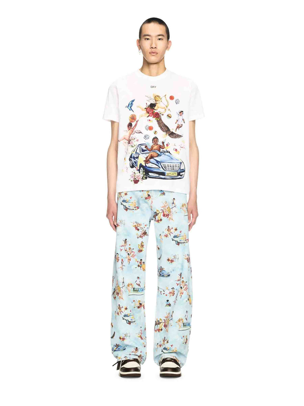 Оригінальна Fresh Car T-Shirt Off-white – вид ззаду