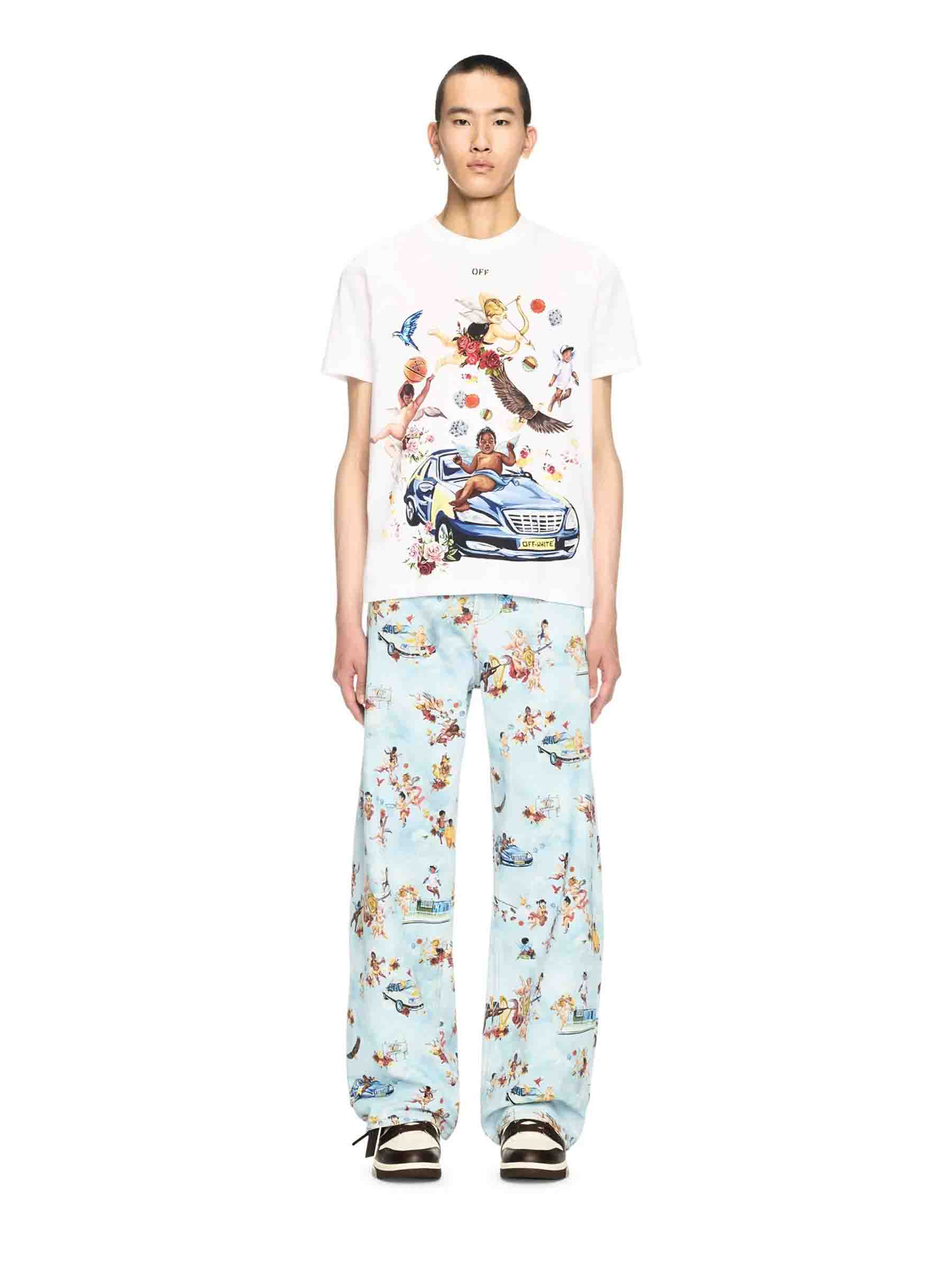 Оригінальна Fresh Car T-Shirt Off-white – вид ззаду
