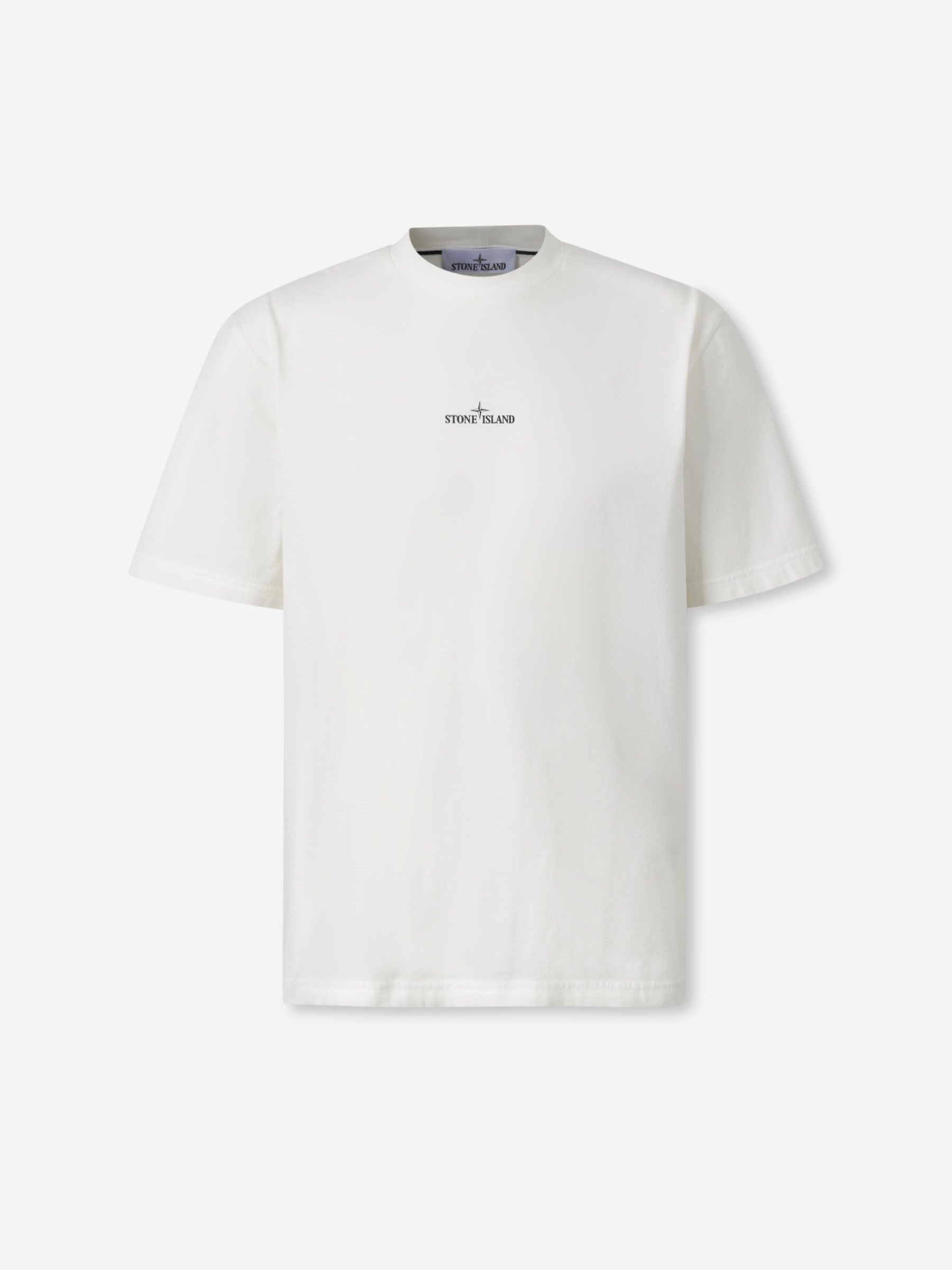 Оригінальна Cotton Logo T-Shirt Stone island – боковий вид