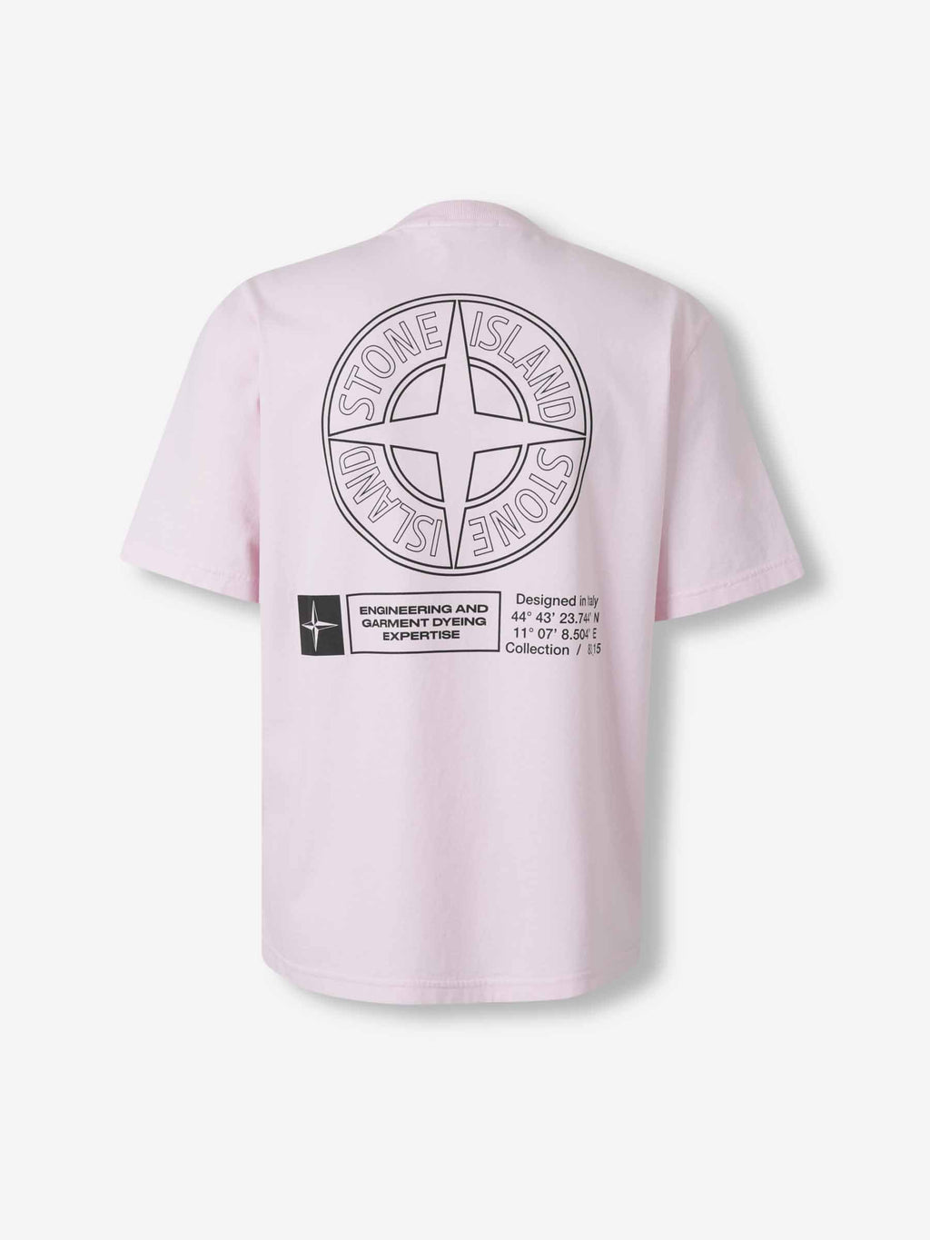 Оригінальна Cotton Printed T-Shirt Stone island – вид ззаду