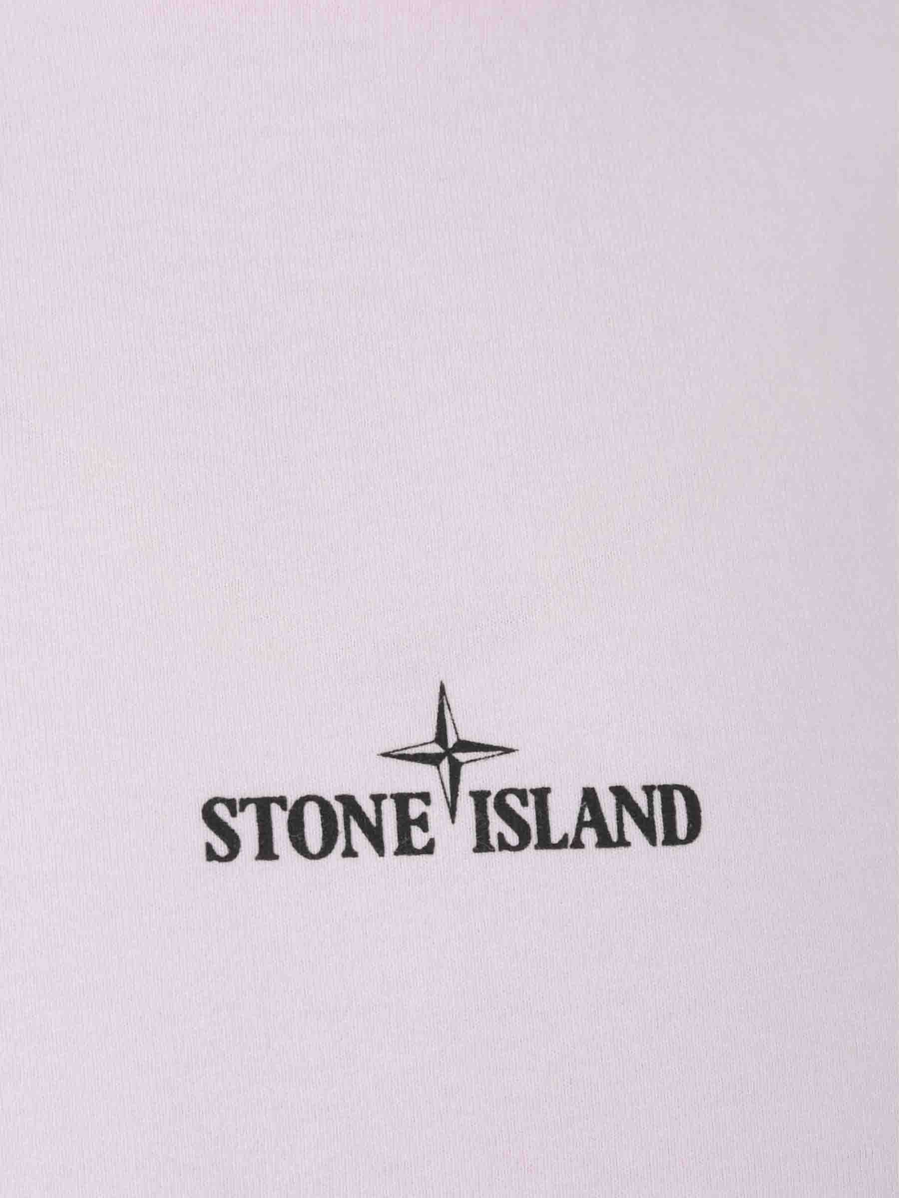 Оригінальна Cotton Printed T-Shirt Stone island – детальний вид