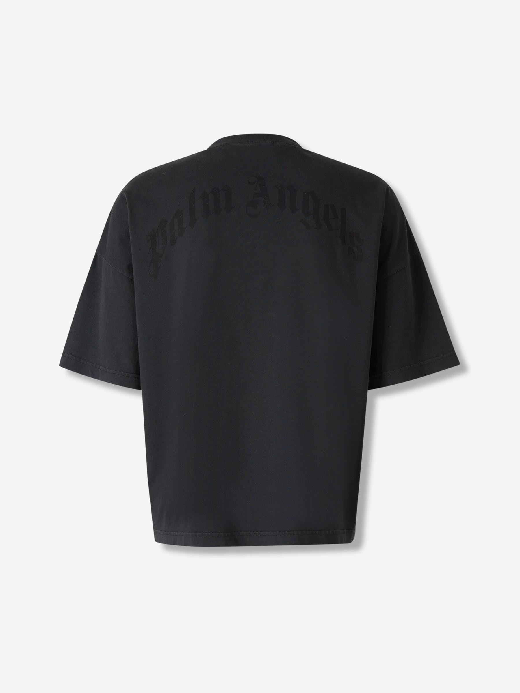 Logo Crew Neck T-Shirt Palm angels оригінал – Купити в Україні – вид ззаду