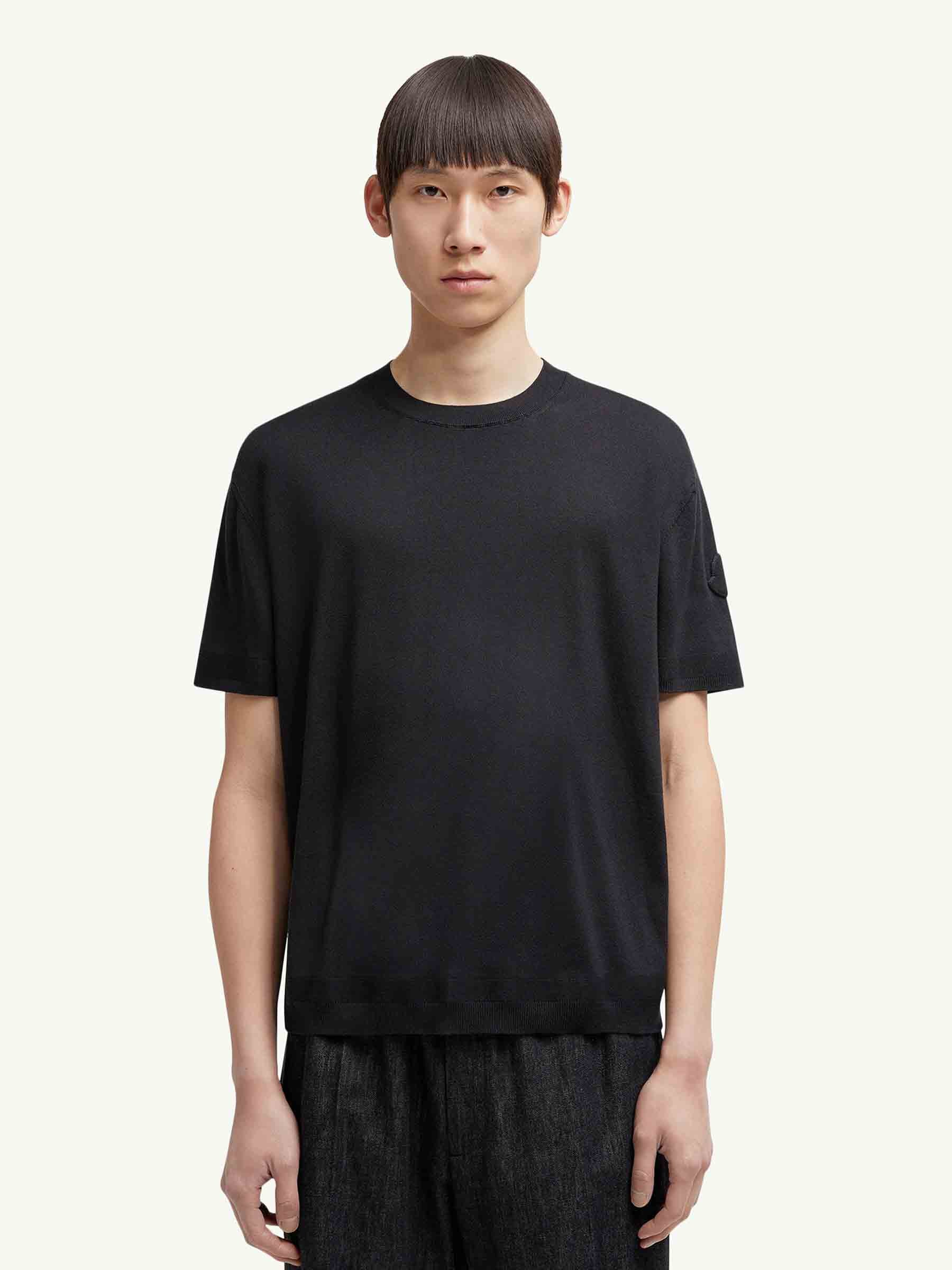 Оригінальна Cotton Silk T-Shirt Moncler – вид ззаду