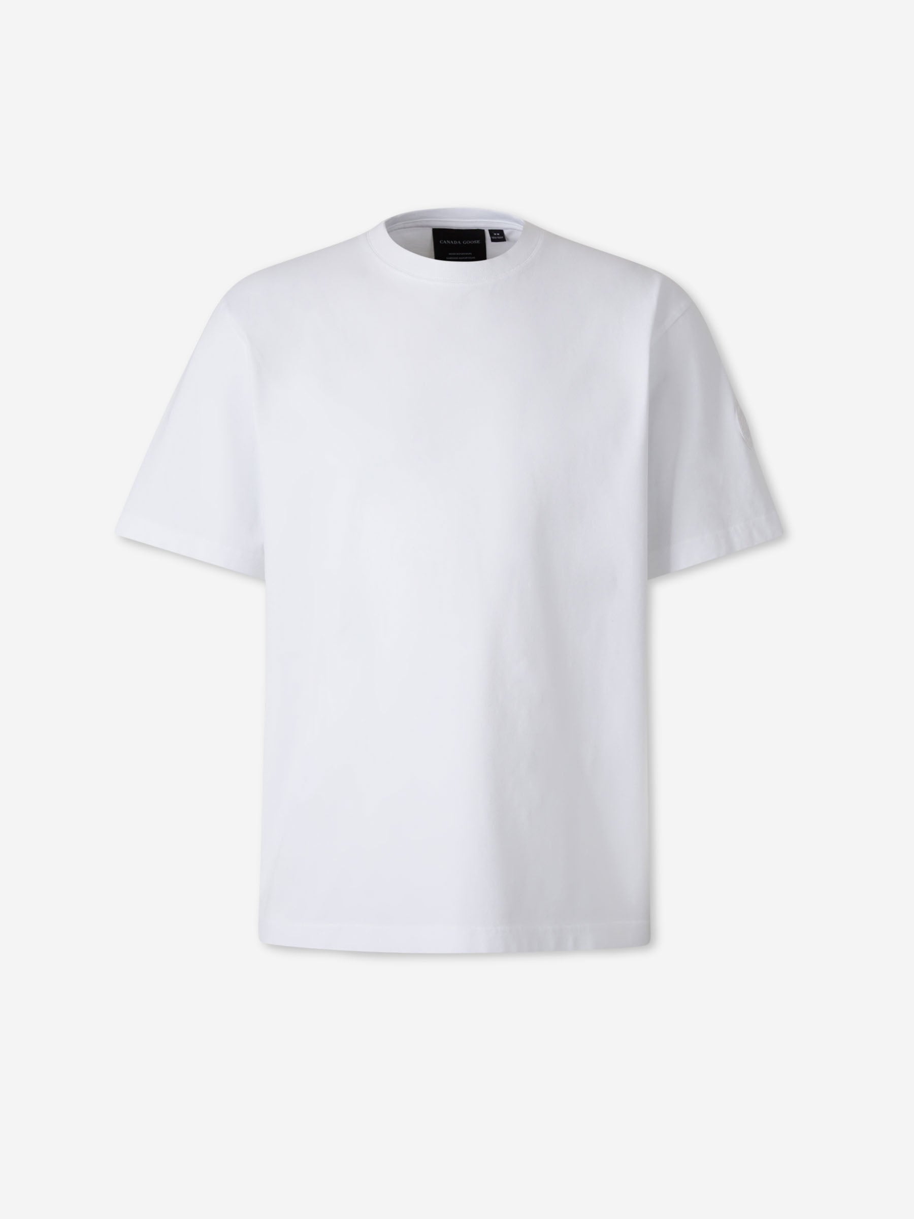 Plain Cotton T-Shirt Canada goose – Гарантія оригінальності – боковий вид