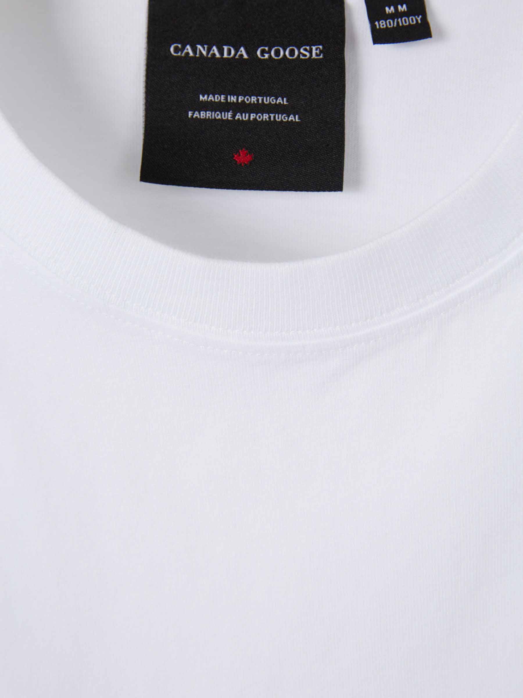 Plain Cotton T-Shirt Canada goose – Гарантія оригінальності – детальний вид
