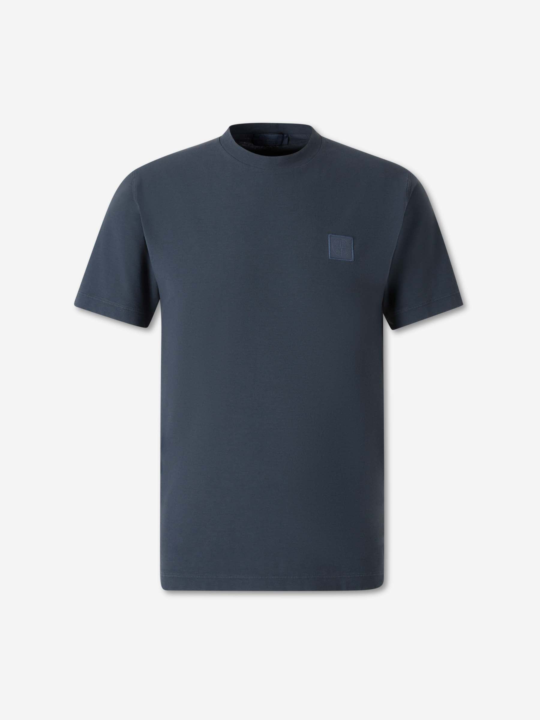 Round Neck T-Shirt Stone island оригінал – Купити в Україні – боковий вид