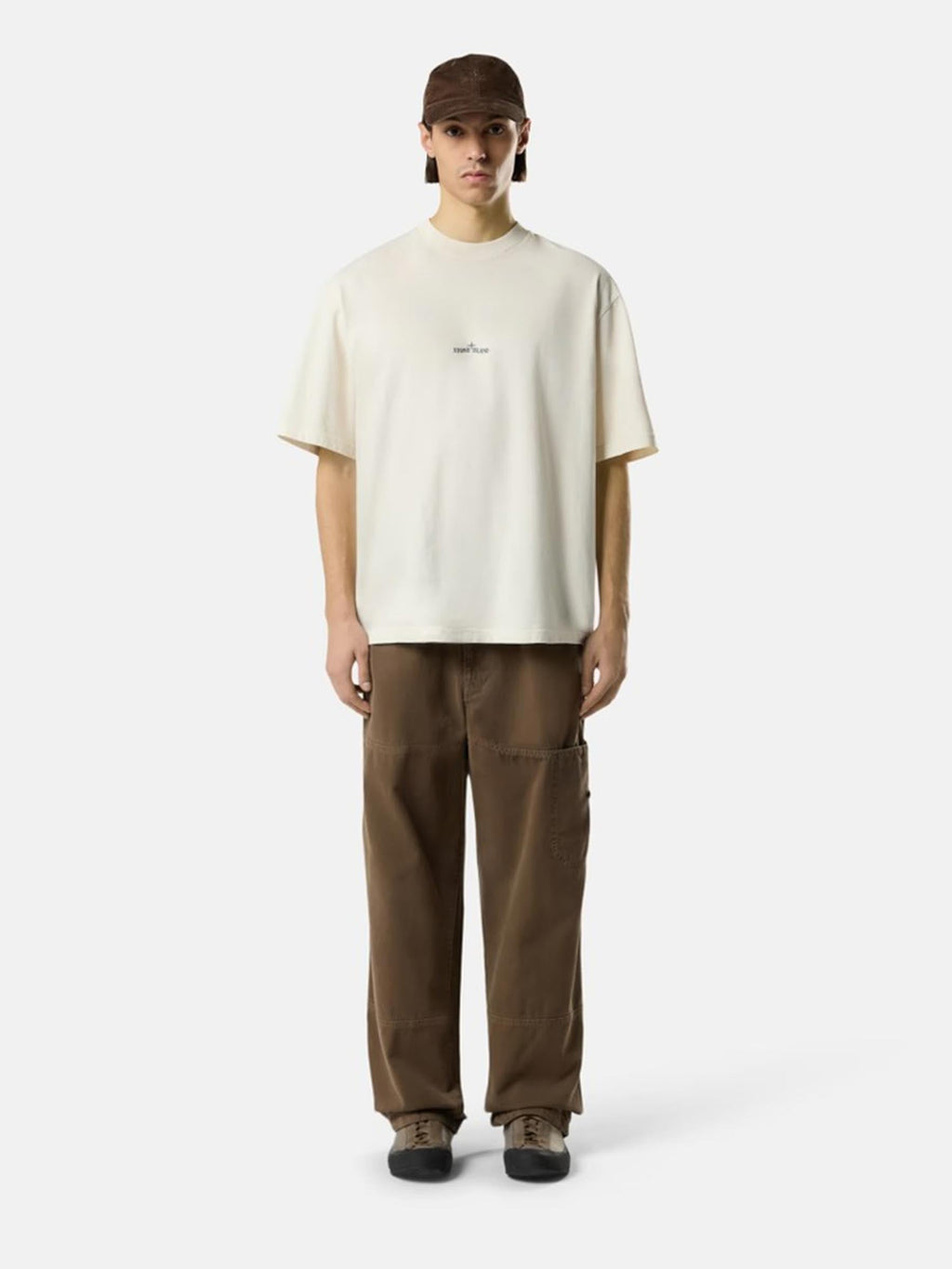 Round Neck T-Shirt Stone island оригінал – Купити в Україні – вид ззаду