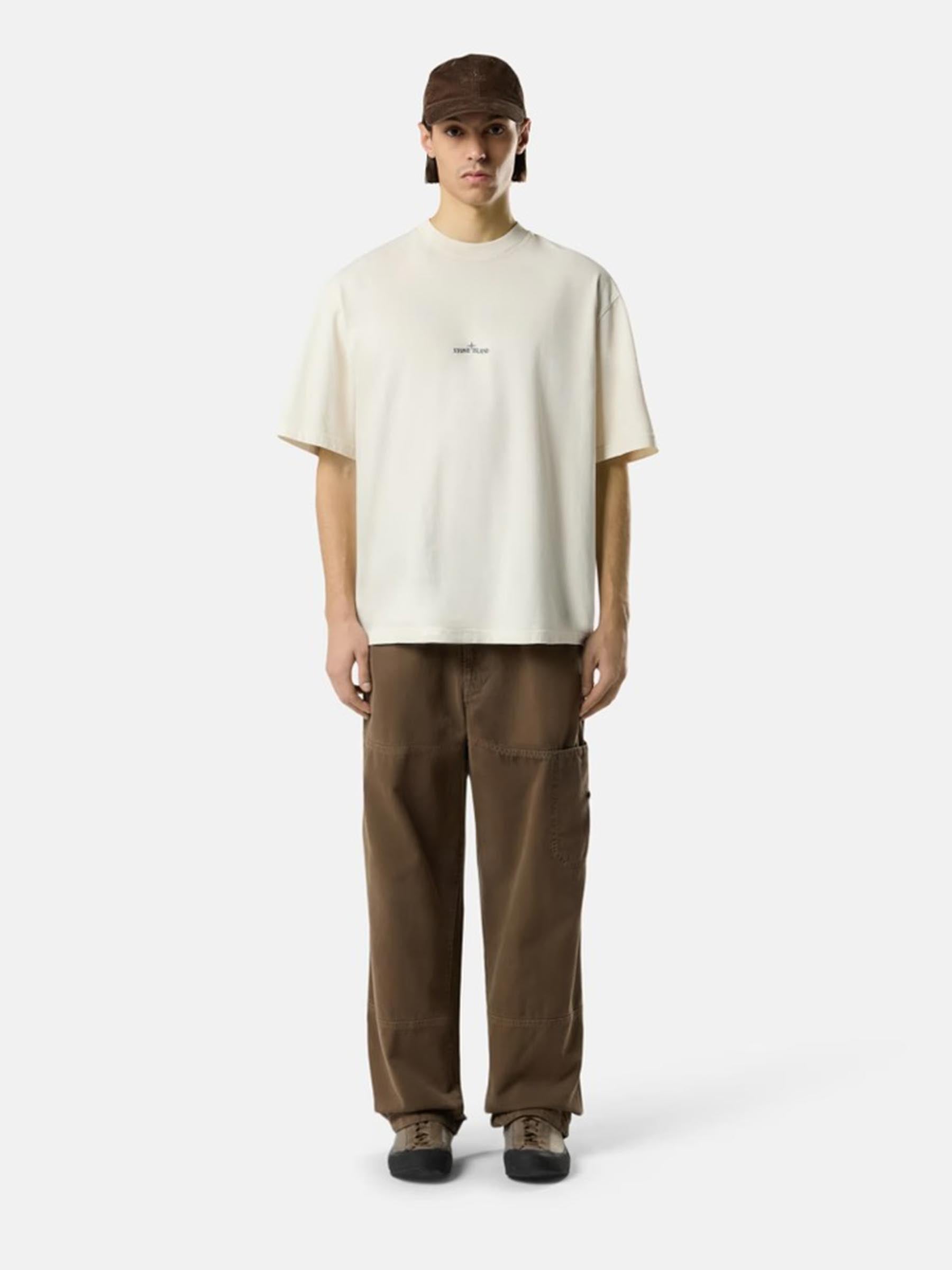 Round Neck T-Shirt Stone island оригінал – Купити в Україні – вид ззаду