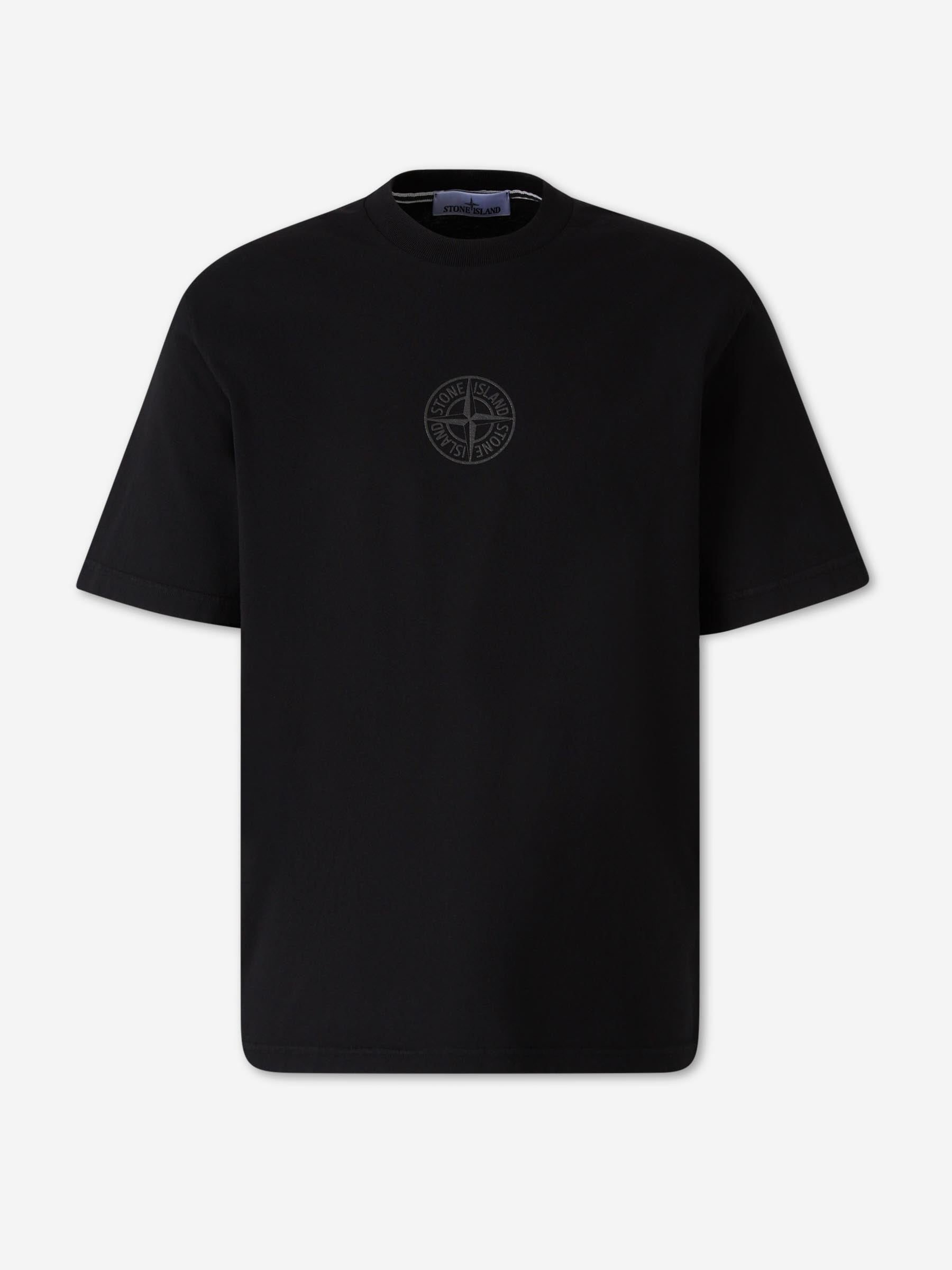 Round Neck T-Shirt Stone island оригінал – Купити в Україні – боковий вид