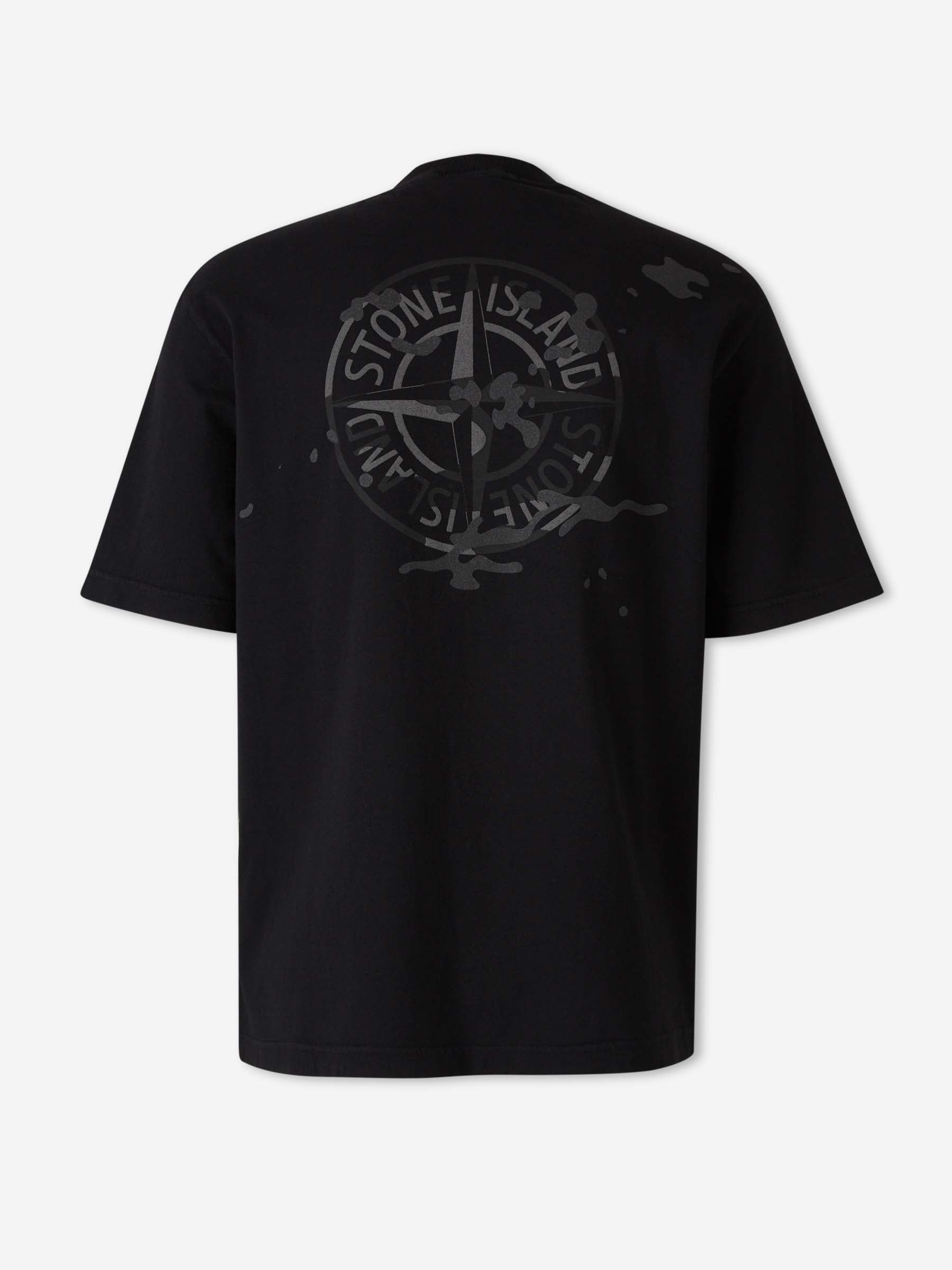 Round Neck T-Shirt Stone island оригінал – Купити в Україні – вид ззаду
