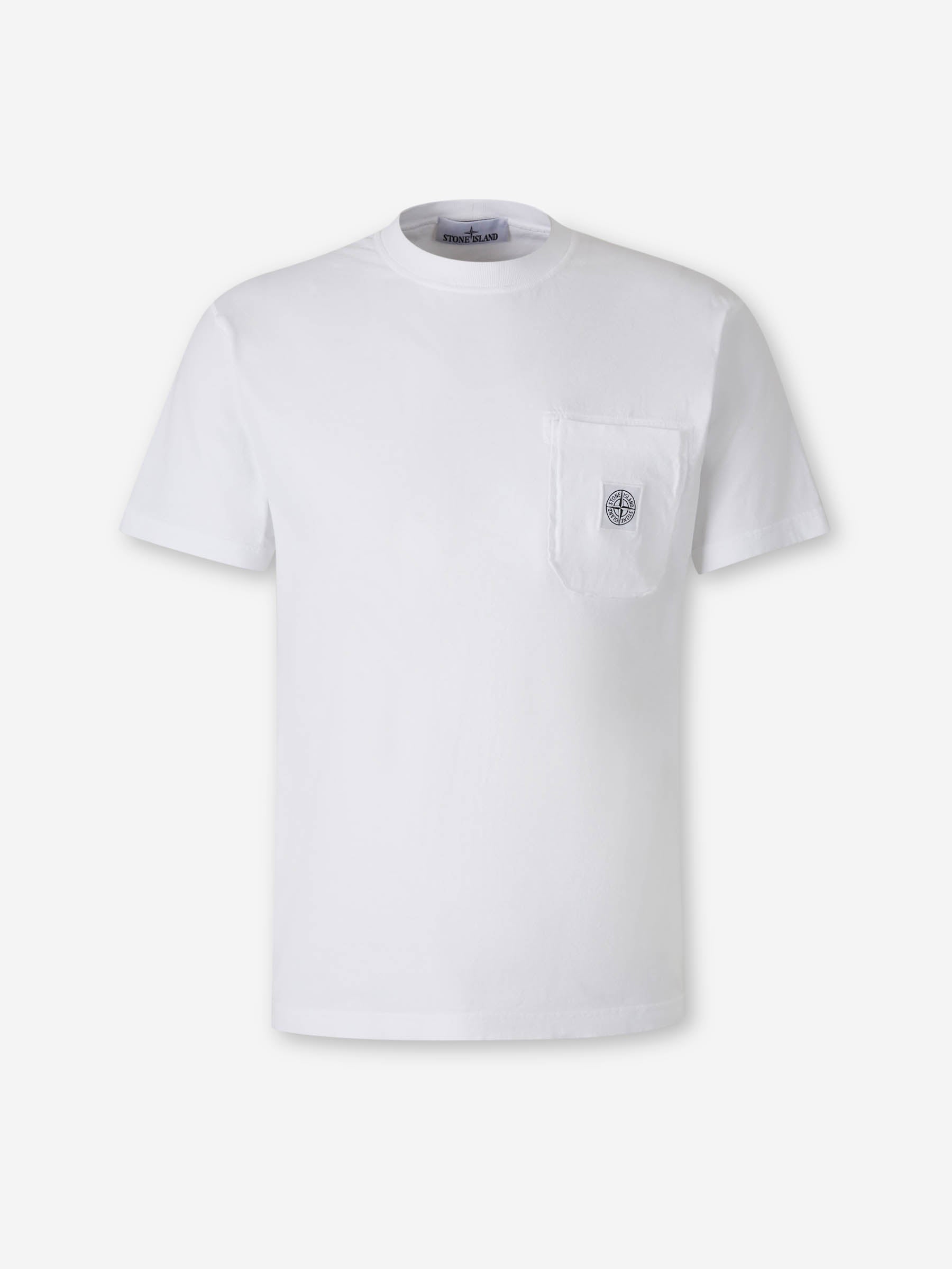 Round Neck T-Shirt Stone island оригінал – Купити в Україні – боковий вид