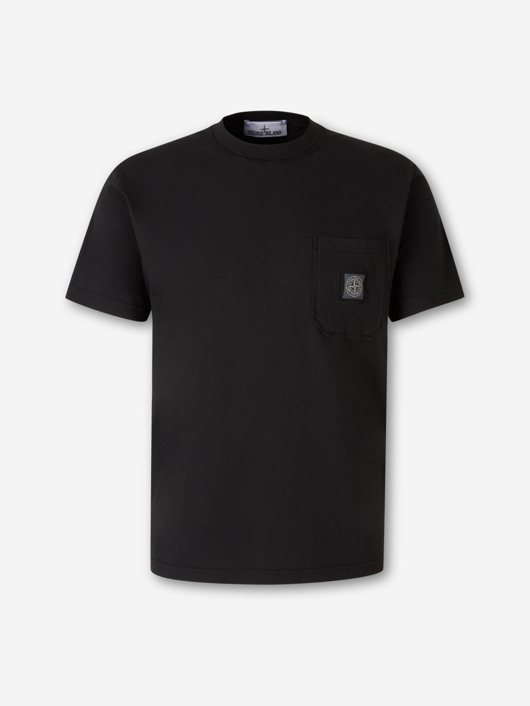 Round Neck T-Shirt Stone island оригінал – Купити в Україні – боковий вид