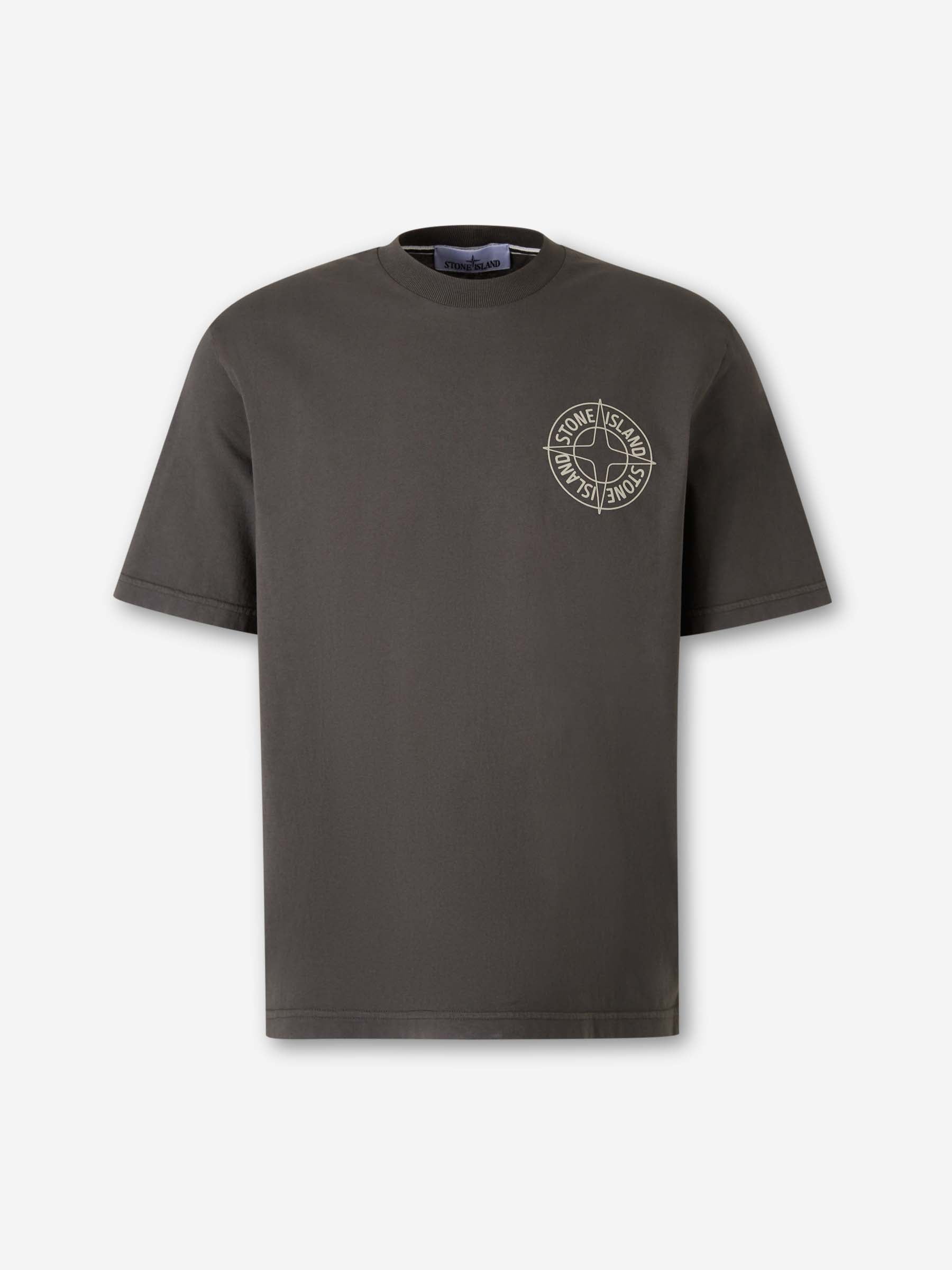 Round Neck T-Shirt Stone island оригінал – Купити в Україні – боковий вид