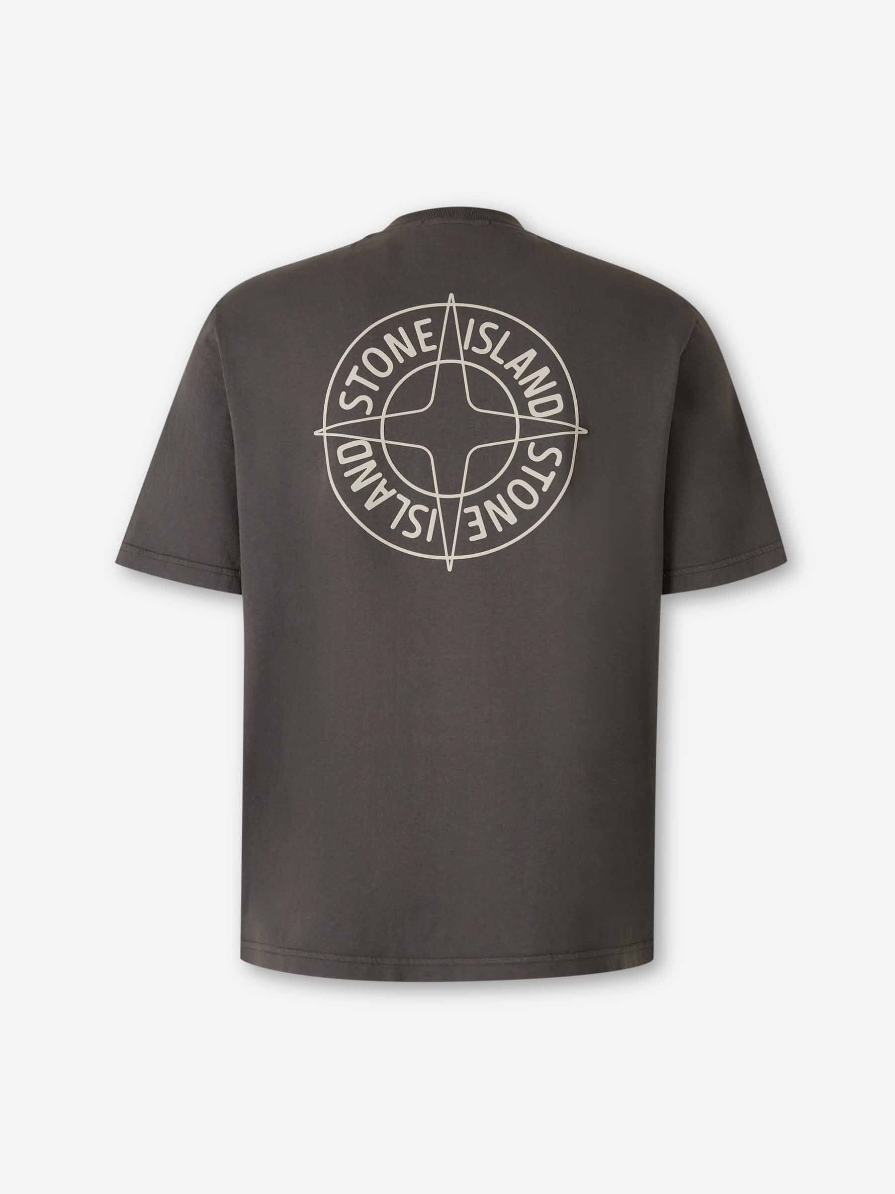 Round Neck T-Shirt Stone island оригінал – Купити в Україні – вид ззаду