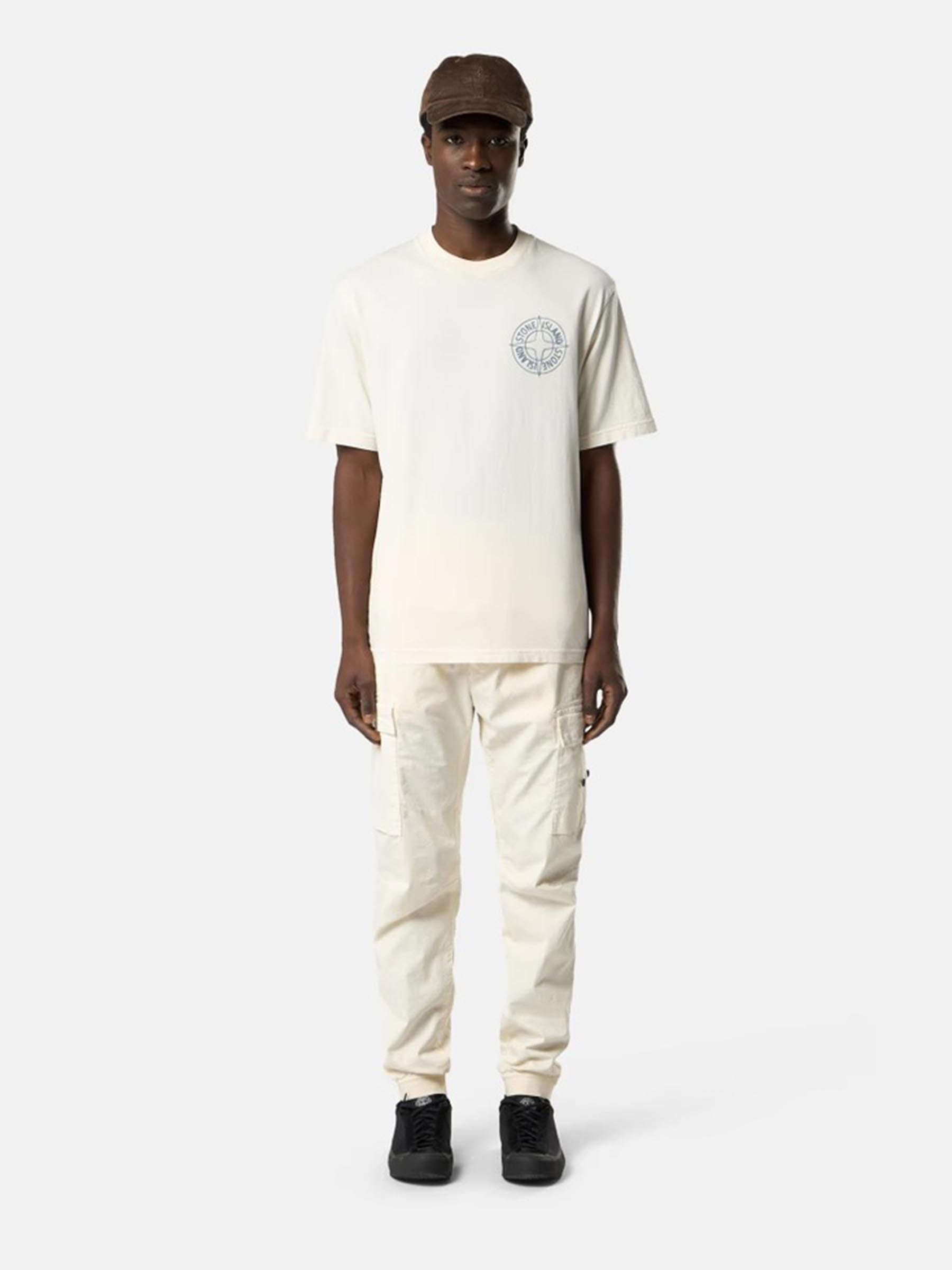 Round Neck T-Shirt Stone island оригінал – Купити в Україні – вид ззаду