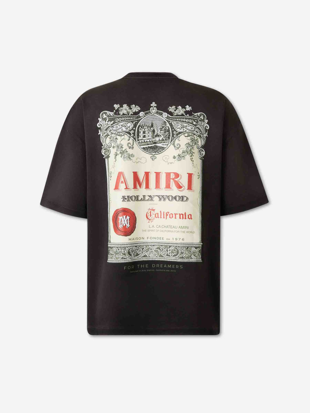 Chateau Stamp T-Shirt Amiri – Гарантія оригінальності – вид ззаду