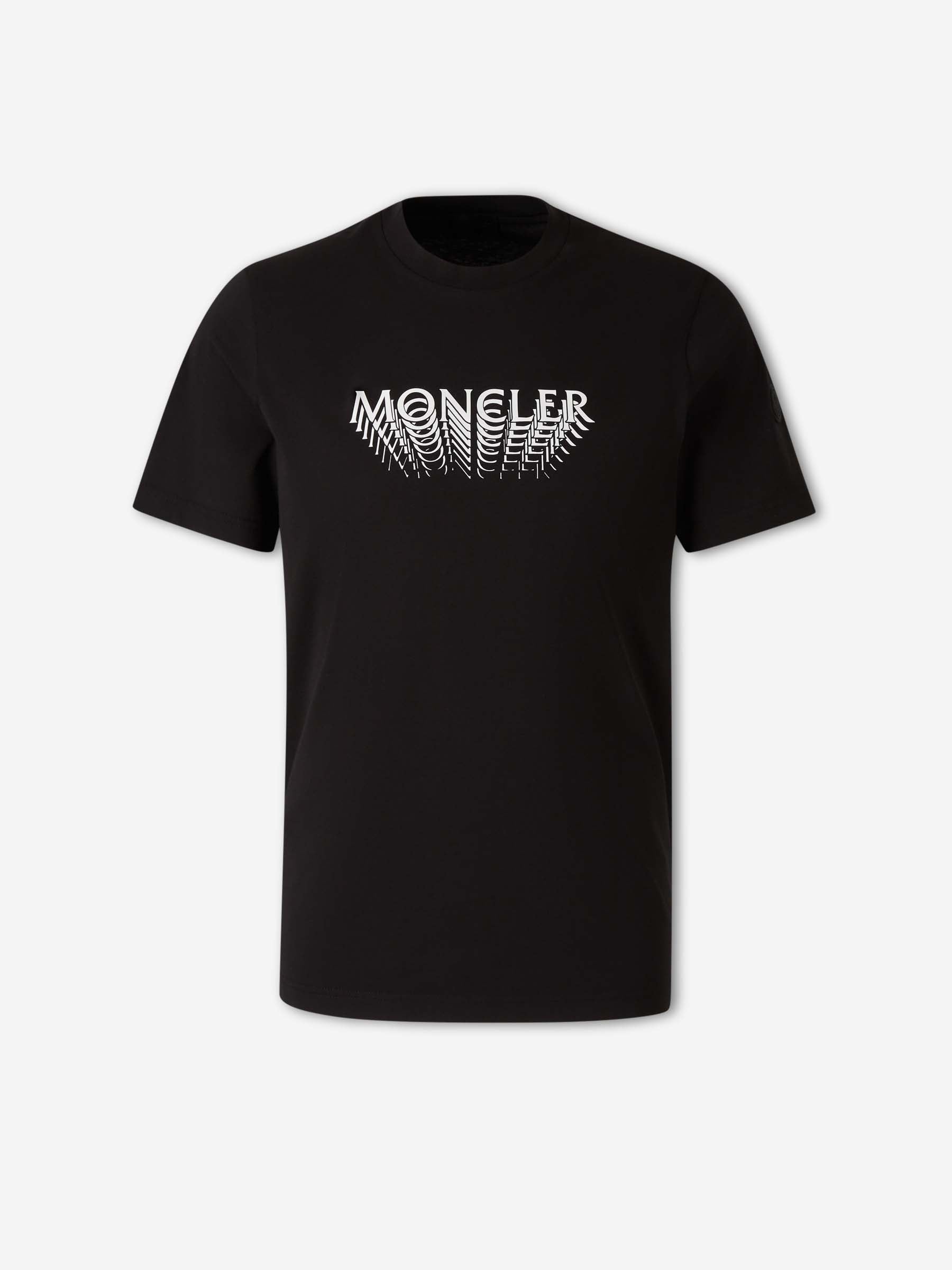 Оригінальна Round Neck T-Shirt Moncler – боковий вид