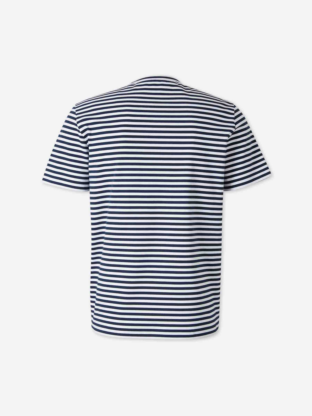 Striped Cotton T-Shirt Moncler – Гарантія оригінальності – вид ззаду