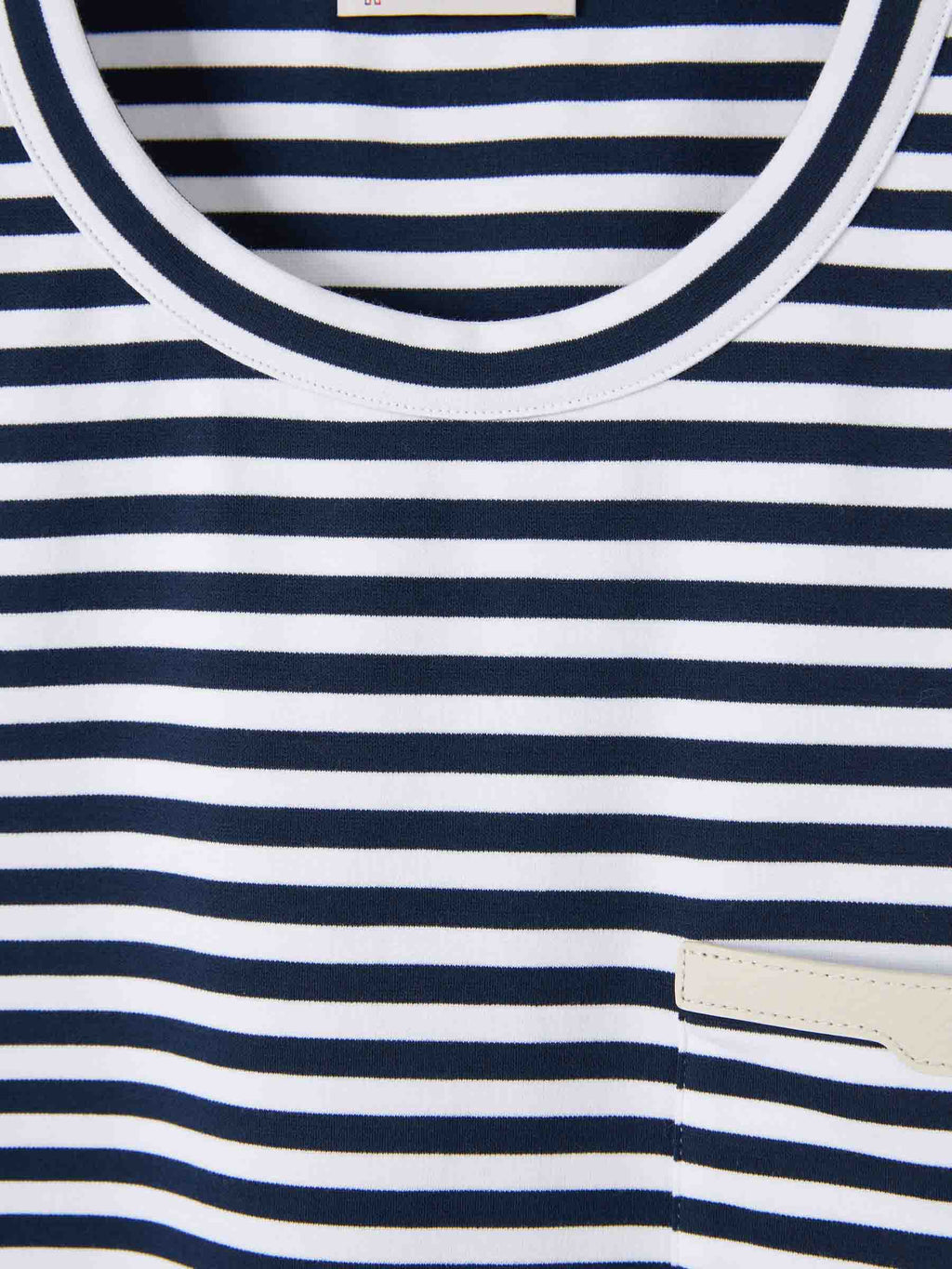 Striped Cotton T-Shirt Moncler – Гарантія оригінальності – детальний вид