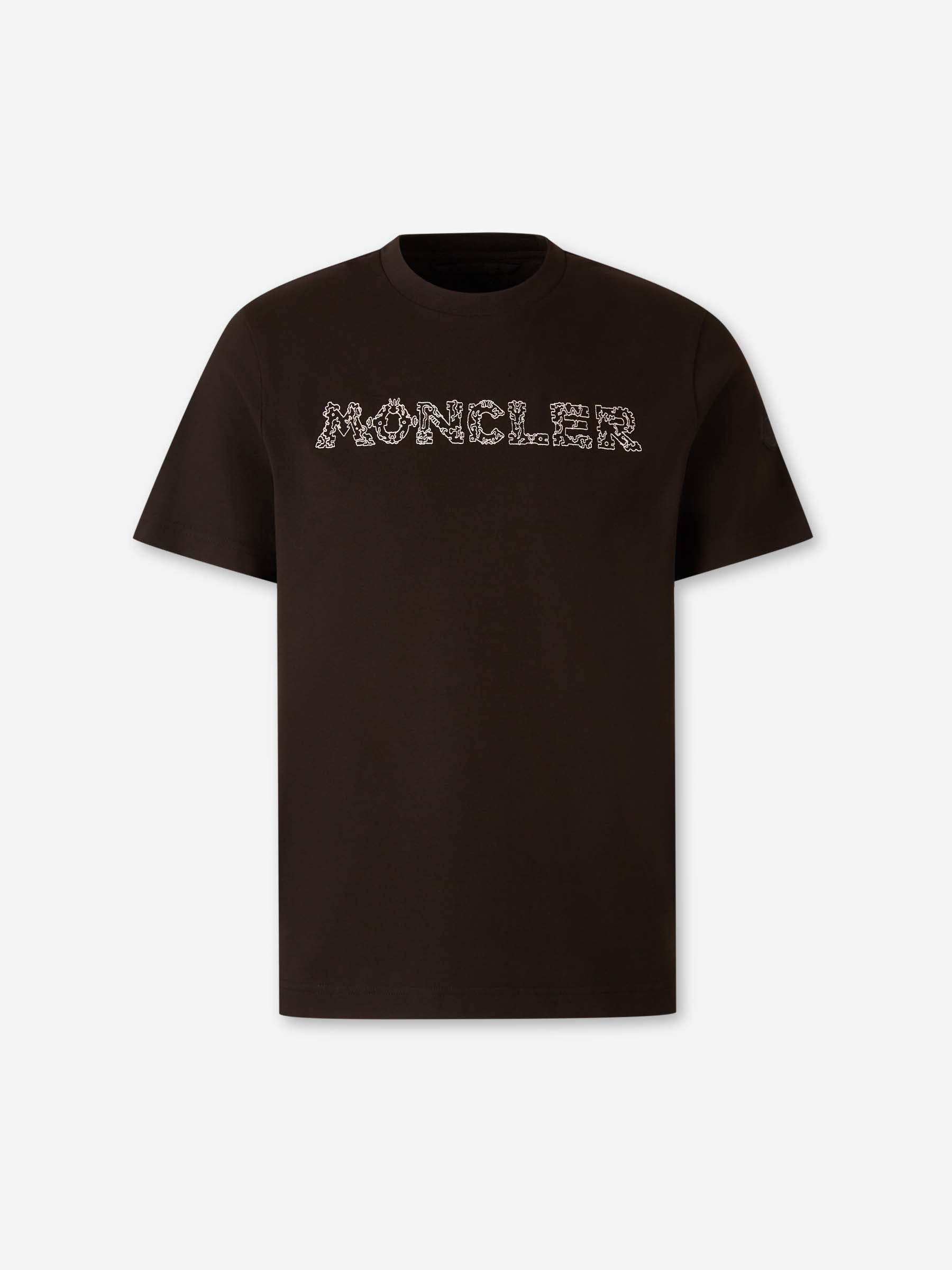 Оригінальна Round Neck T-Shirt Moncler – боковий вид
