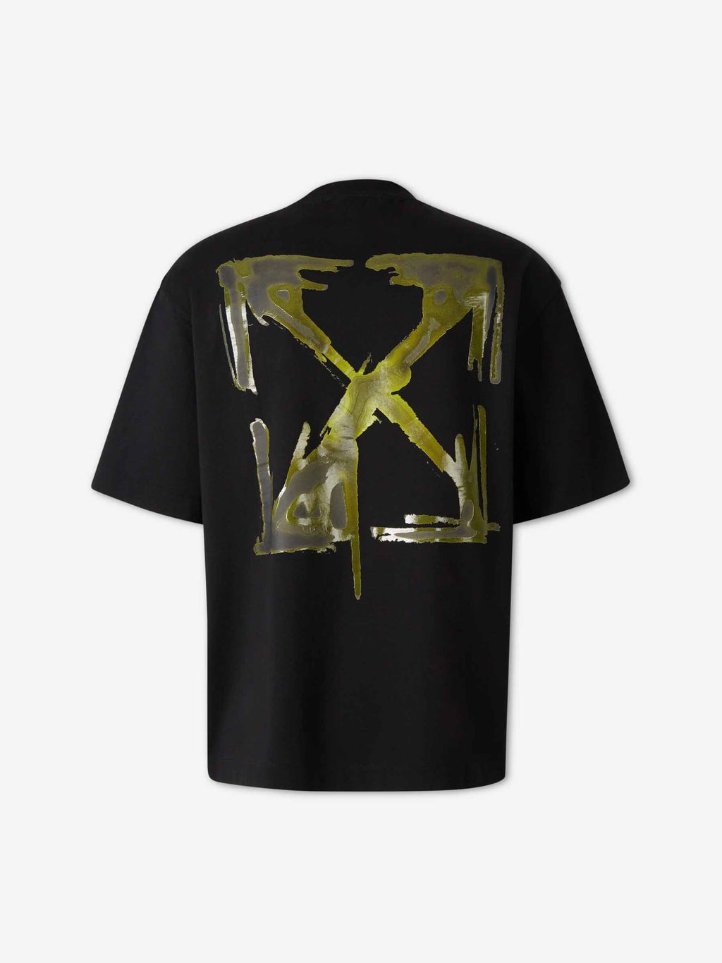 Round Neck T-Shirt Off-white – Гарантія оригінальності – вид ззаду