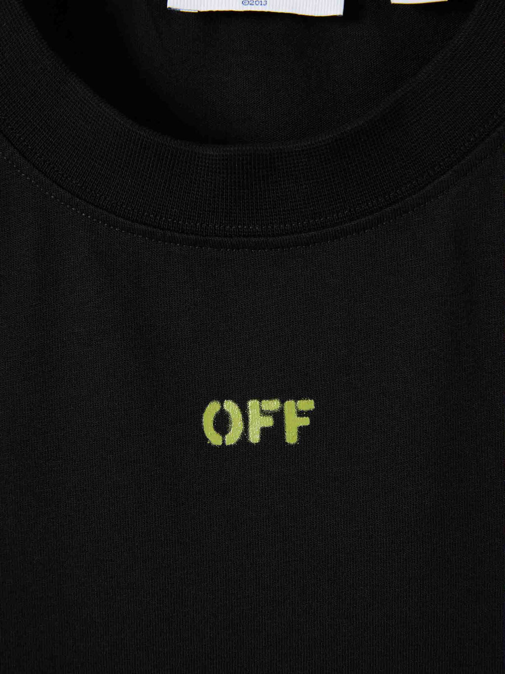 Round Neck T-Shirt Off-white – Гарантія оригінальності – детальний вид
