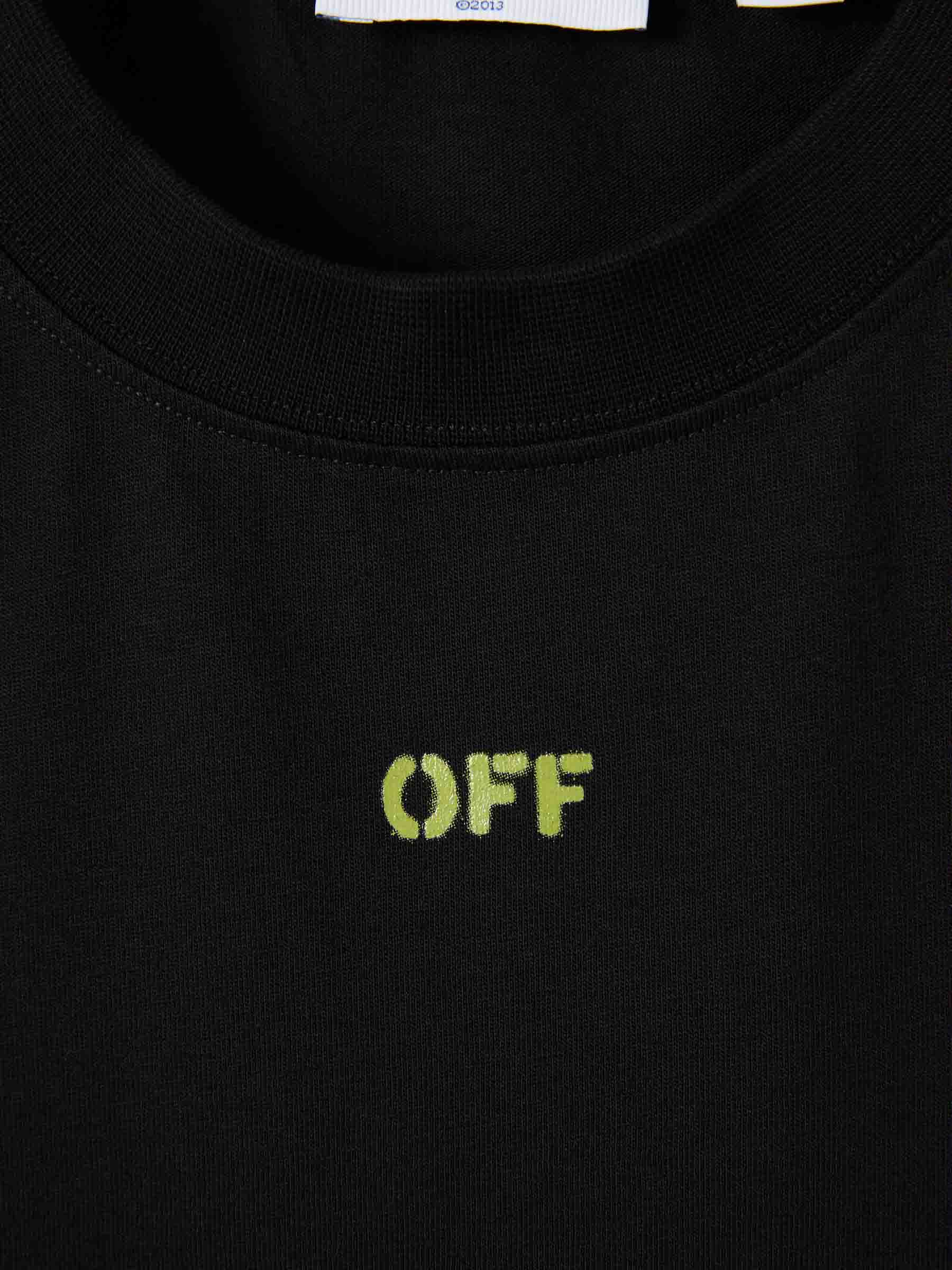 Round Neck T-Shirt Off-white – Гарантія оригінальності – детальний вид