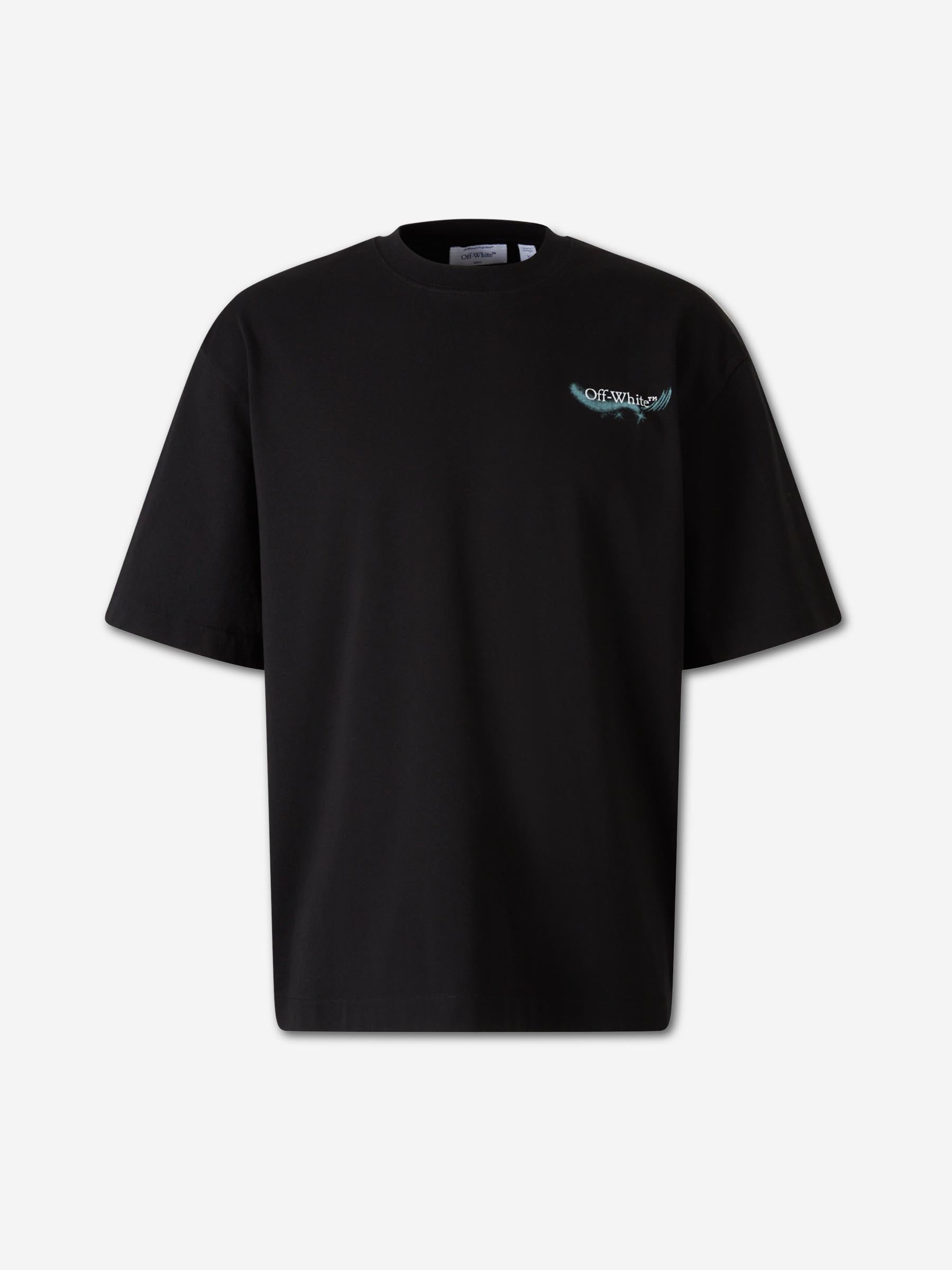 Round Neck T-Shirt Off-white – Гарантія оригінальності – боковий вид