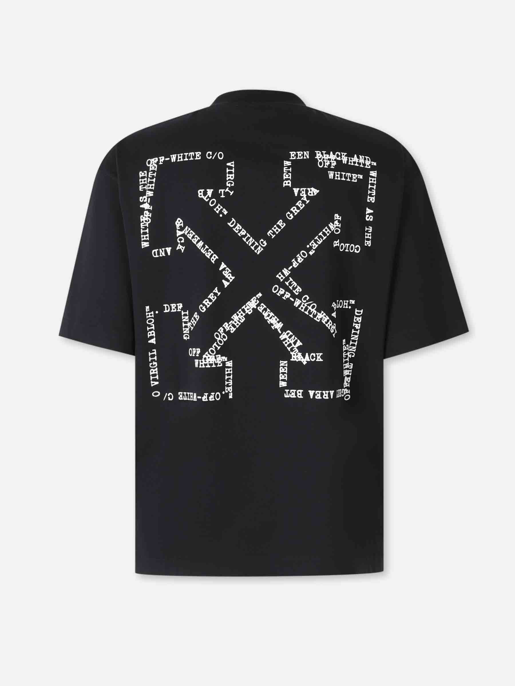 Oversized T-Shirt Off-white оригінал – Купити в Україні – вид ззаду