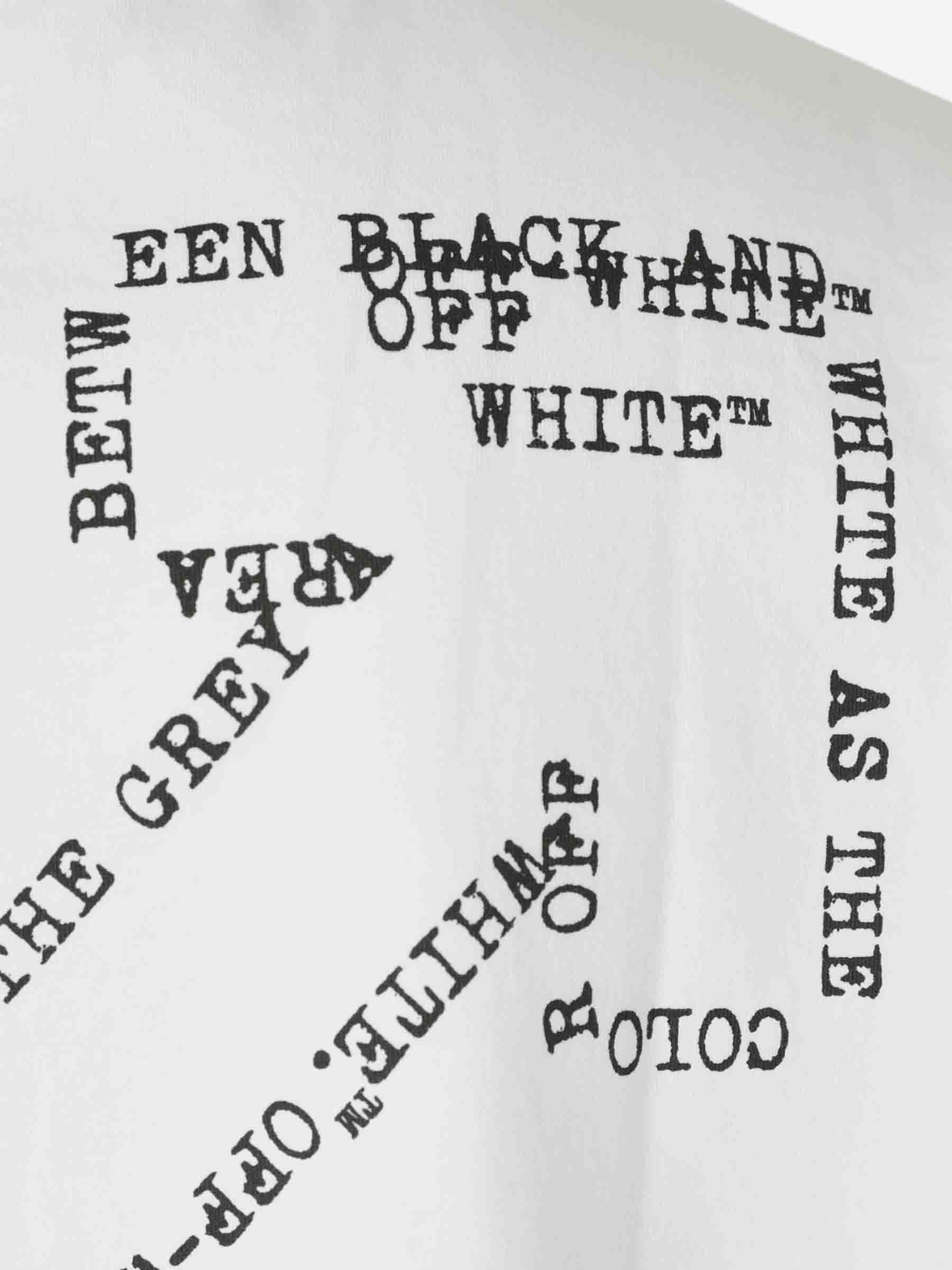 Round Neck T-Shirt Off-white – Гарантія оригінальності – детальний вид
