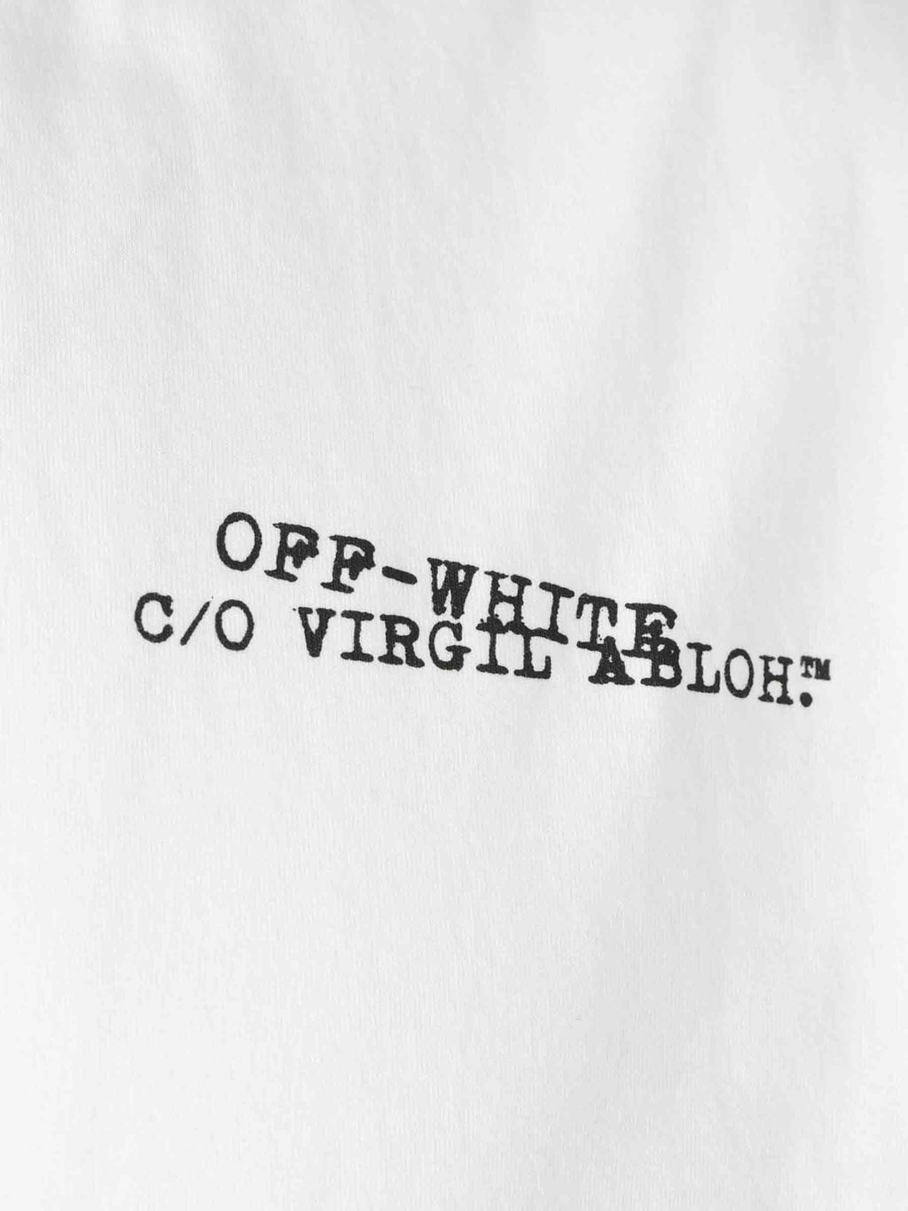 Round Neck T-Shirt Off-white – Гарантія оригінальності – збільшений вид