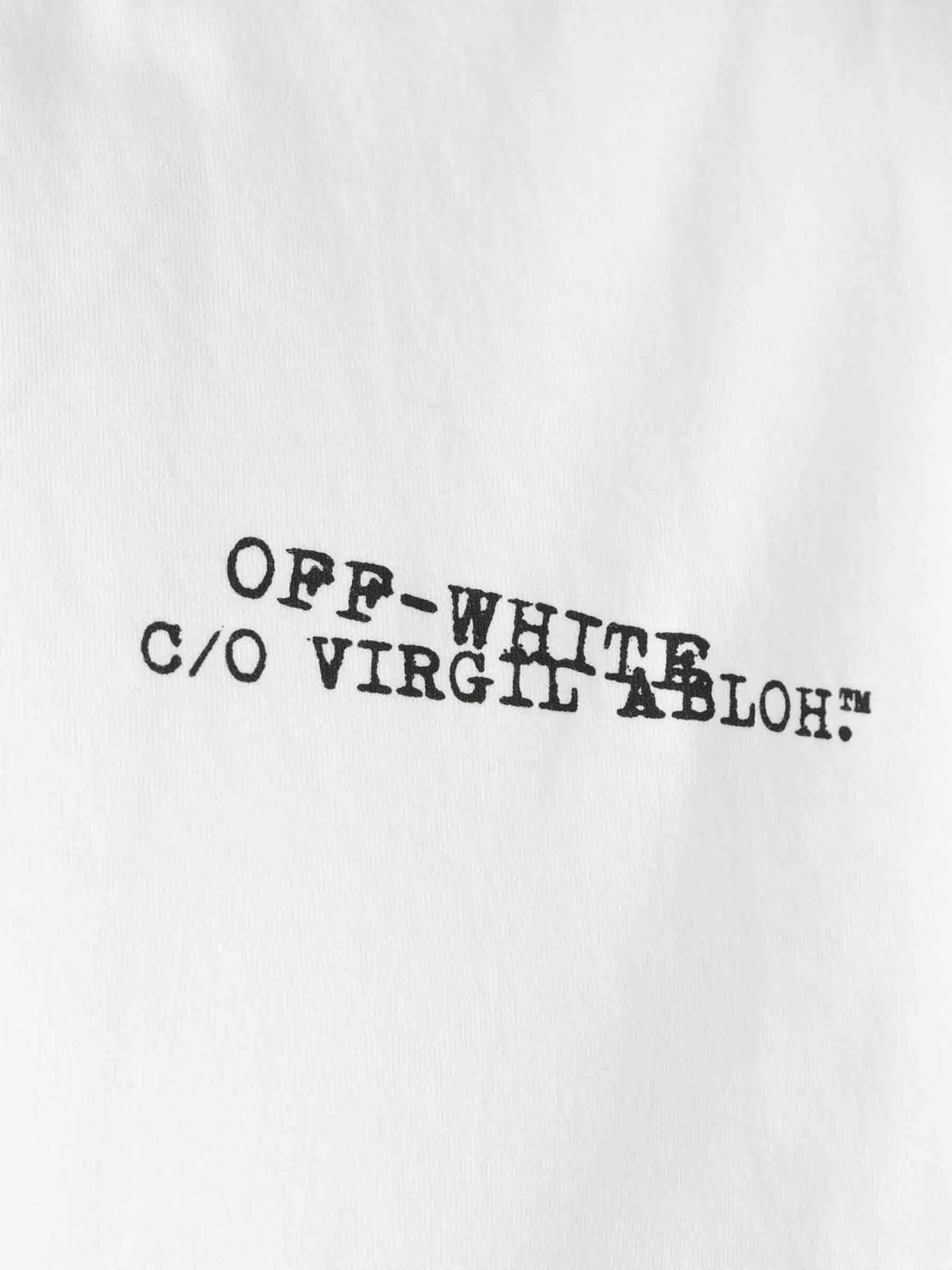 Round Neck T-Shirt Off-white – Гарантія оригінальності – збільшений вид