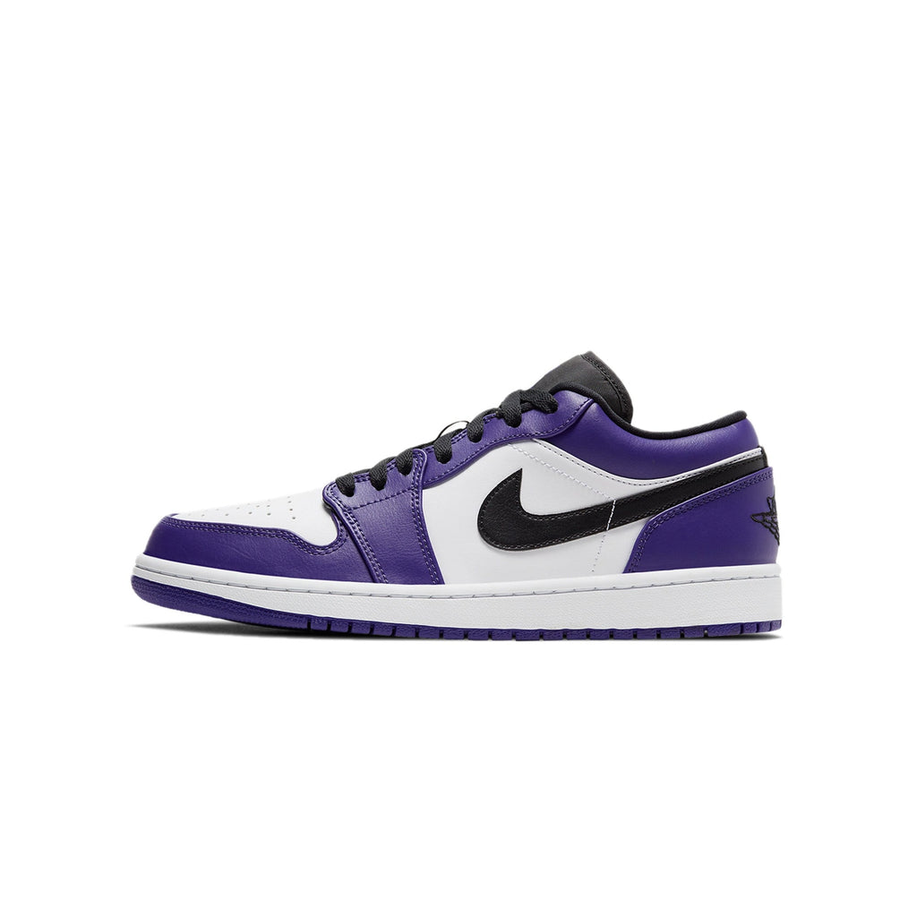 Mens 1 Low Court Purple Shoes Air jordan – Гарантія оригінальності – боковий вид