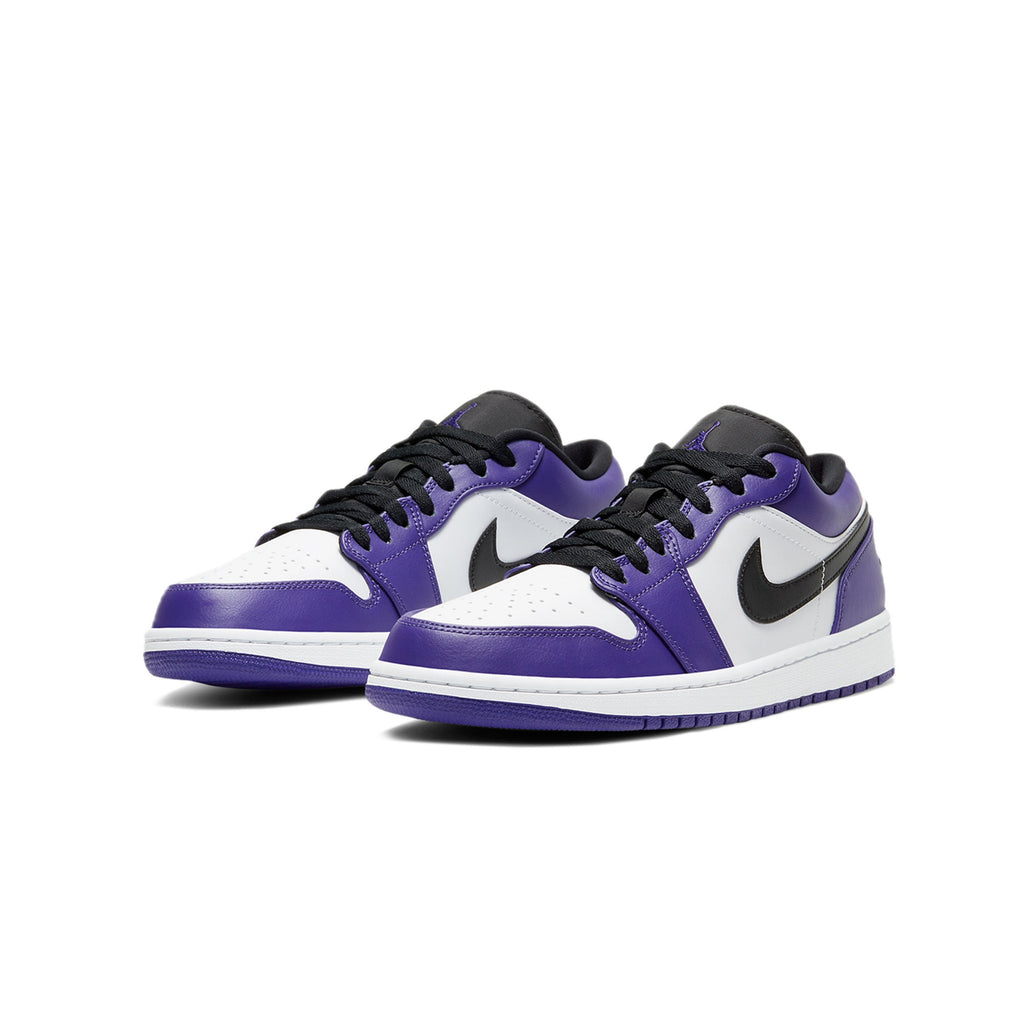 Mens 1 Low Court Purple Shoes Air jordan – Гарантія оригінальності – вид ззаду