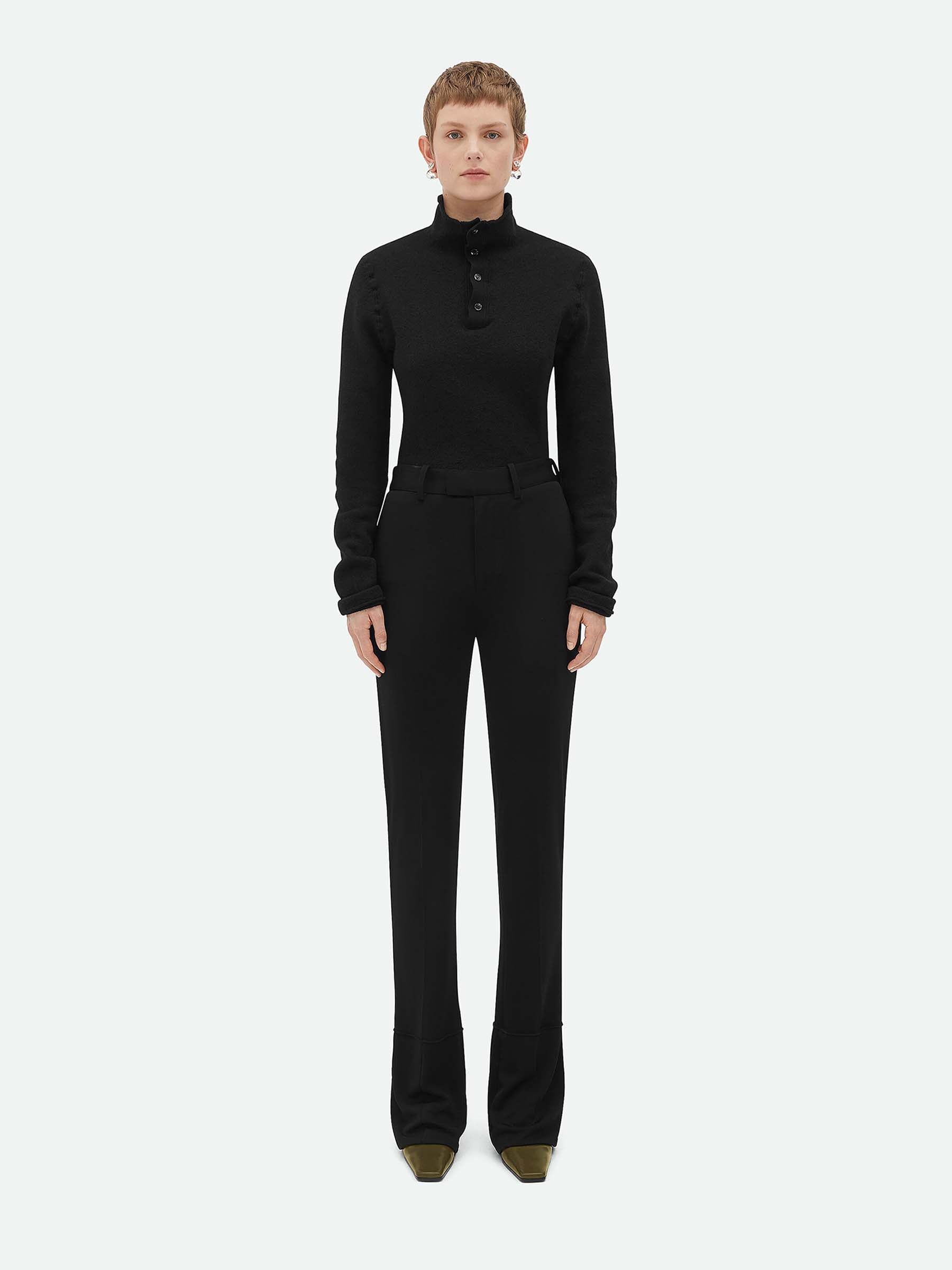 Viscose Flared Trousers Bottega veneta оригінал – Купити в Україні – боковий вид