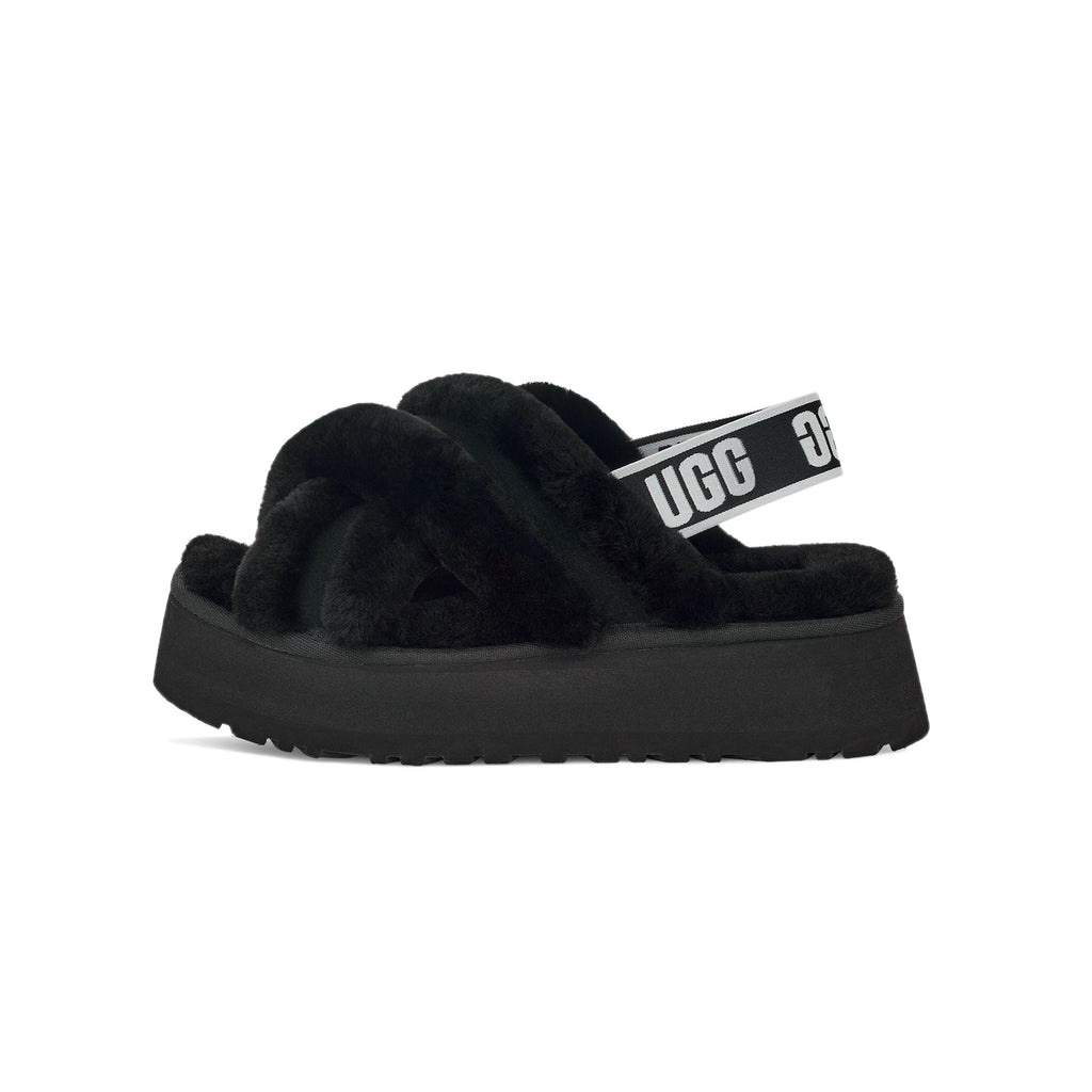 Оригінальна Women Disco Cross Slide Black Ugg – боковий вид