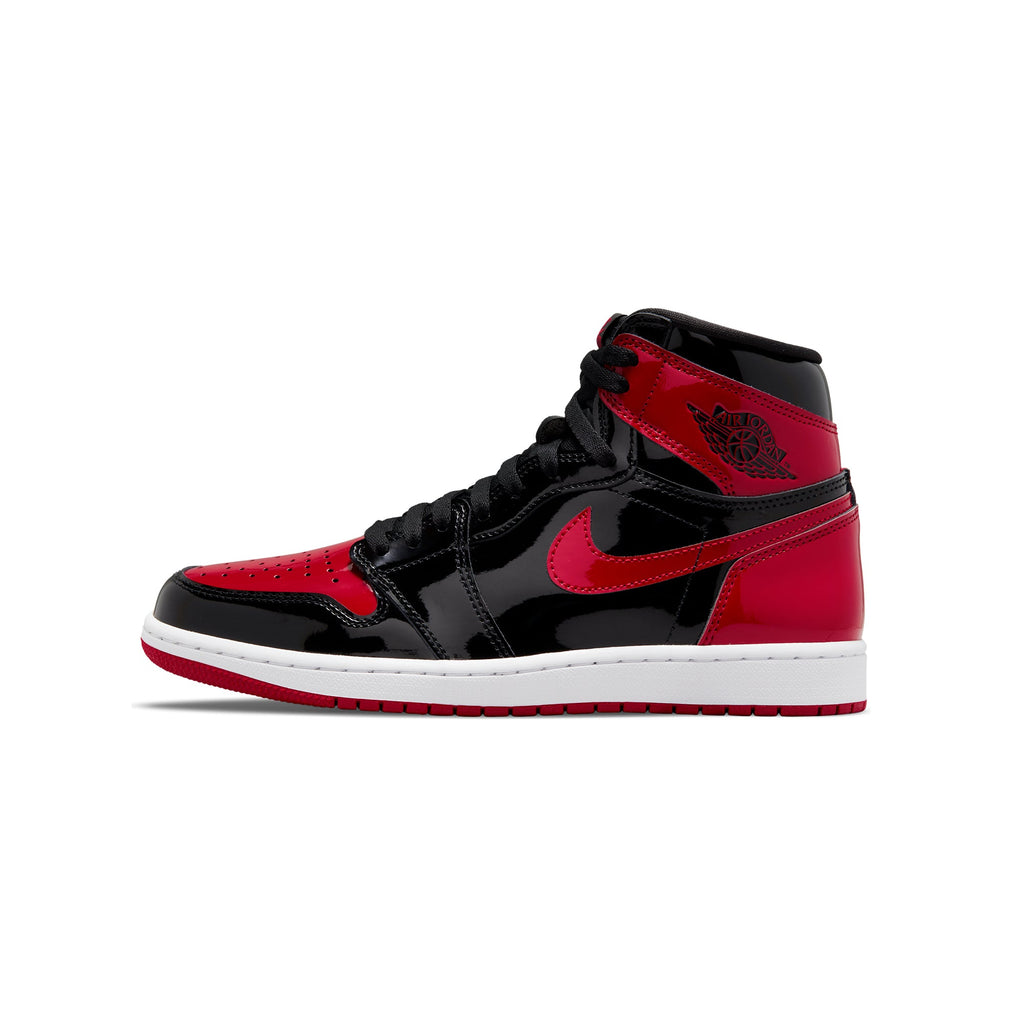 Mens 1 Retro High Og Patent Bred Shoes Air jordan – Гарантія оригінальності – боковий вид